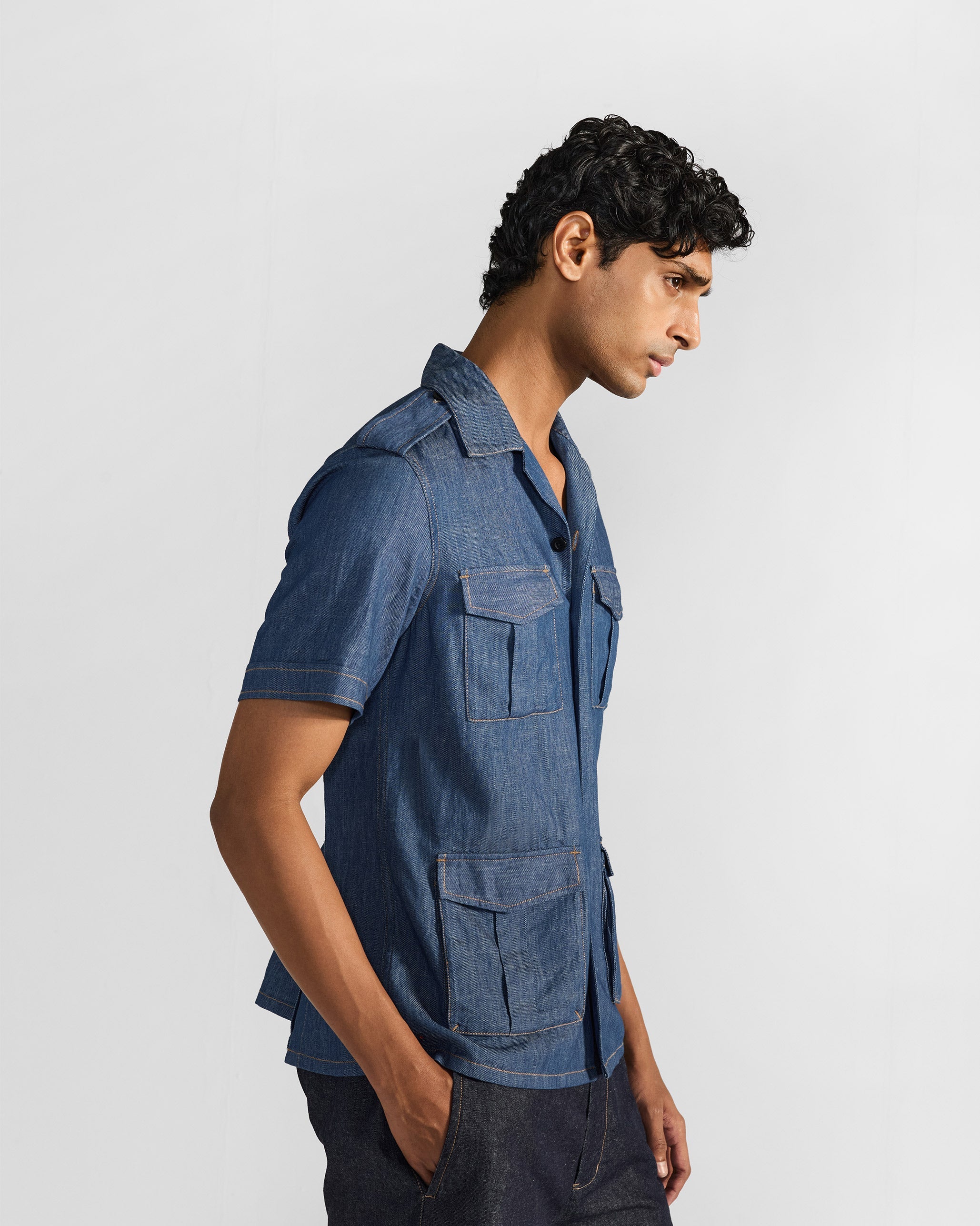 Sambar Shacket - Denim