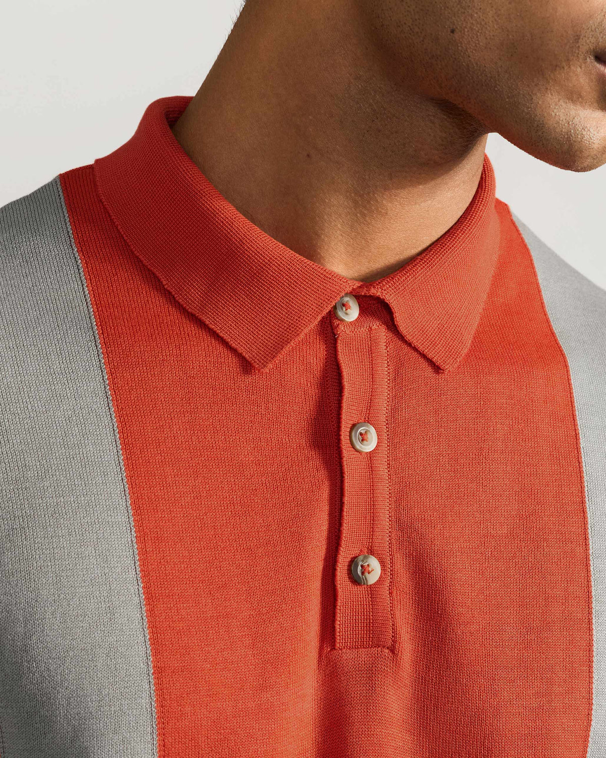 Bonnet Polo - Striped Embroidered Cotton Knit Regular Fit