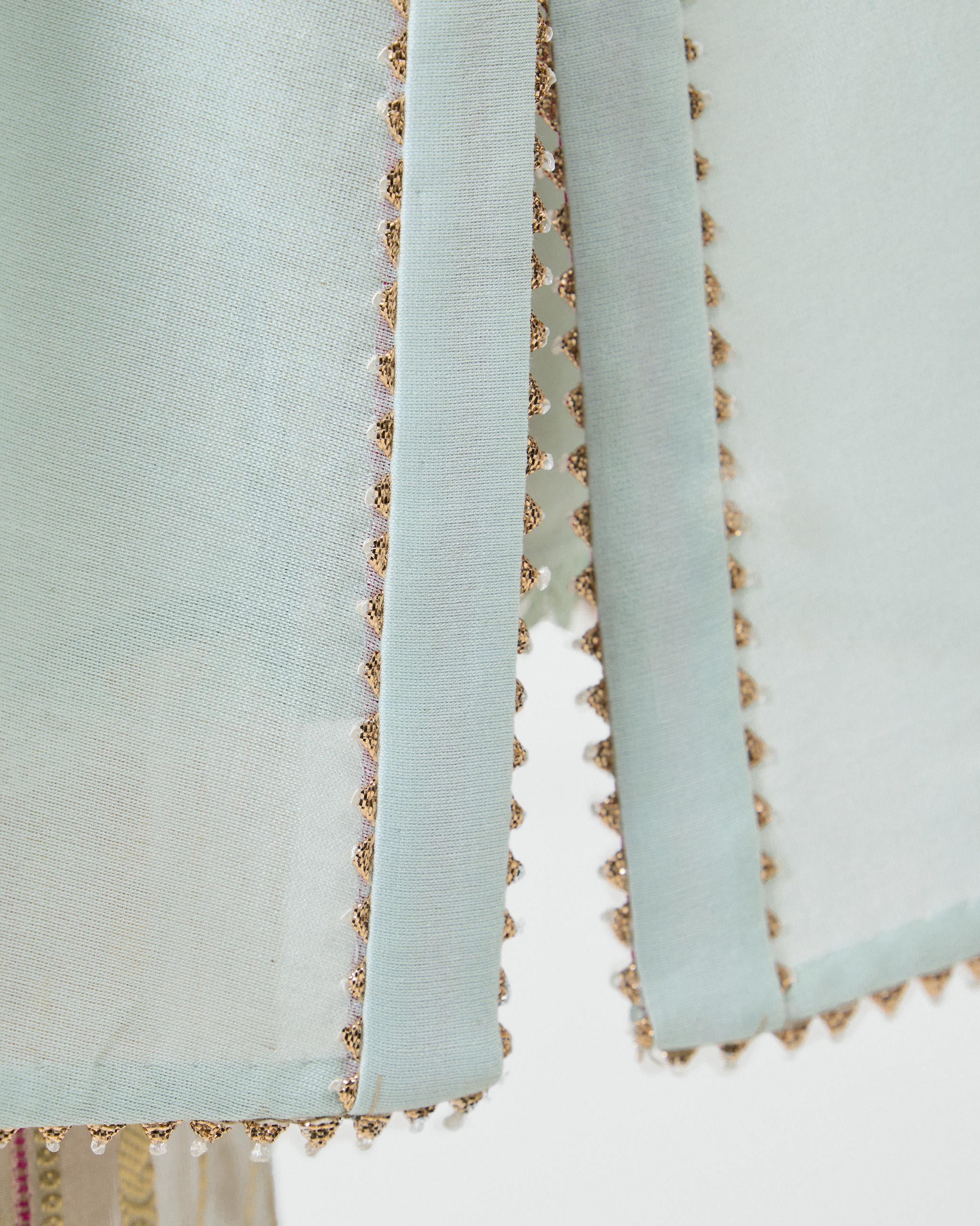 Torna Kurta with Slip - Powder Blue Embroidered