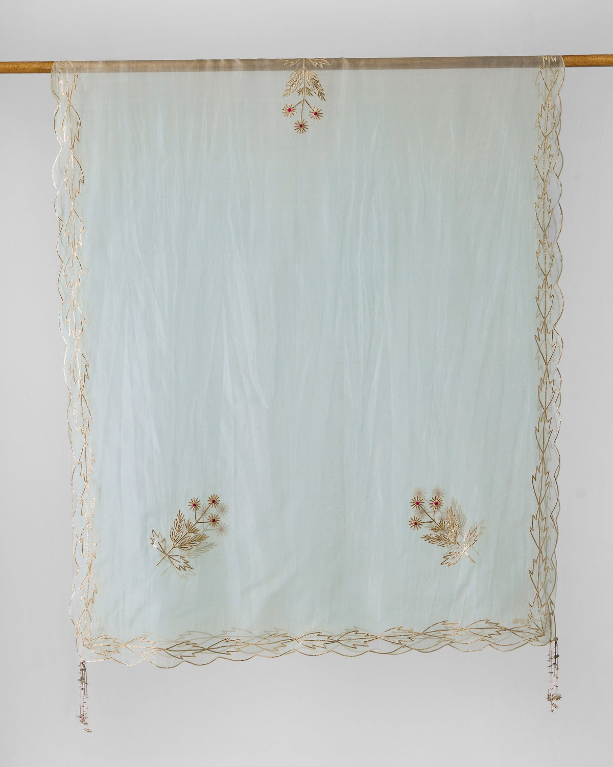 Kasara Dupatta - Powder Blue