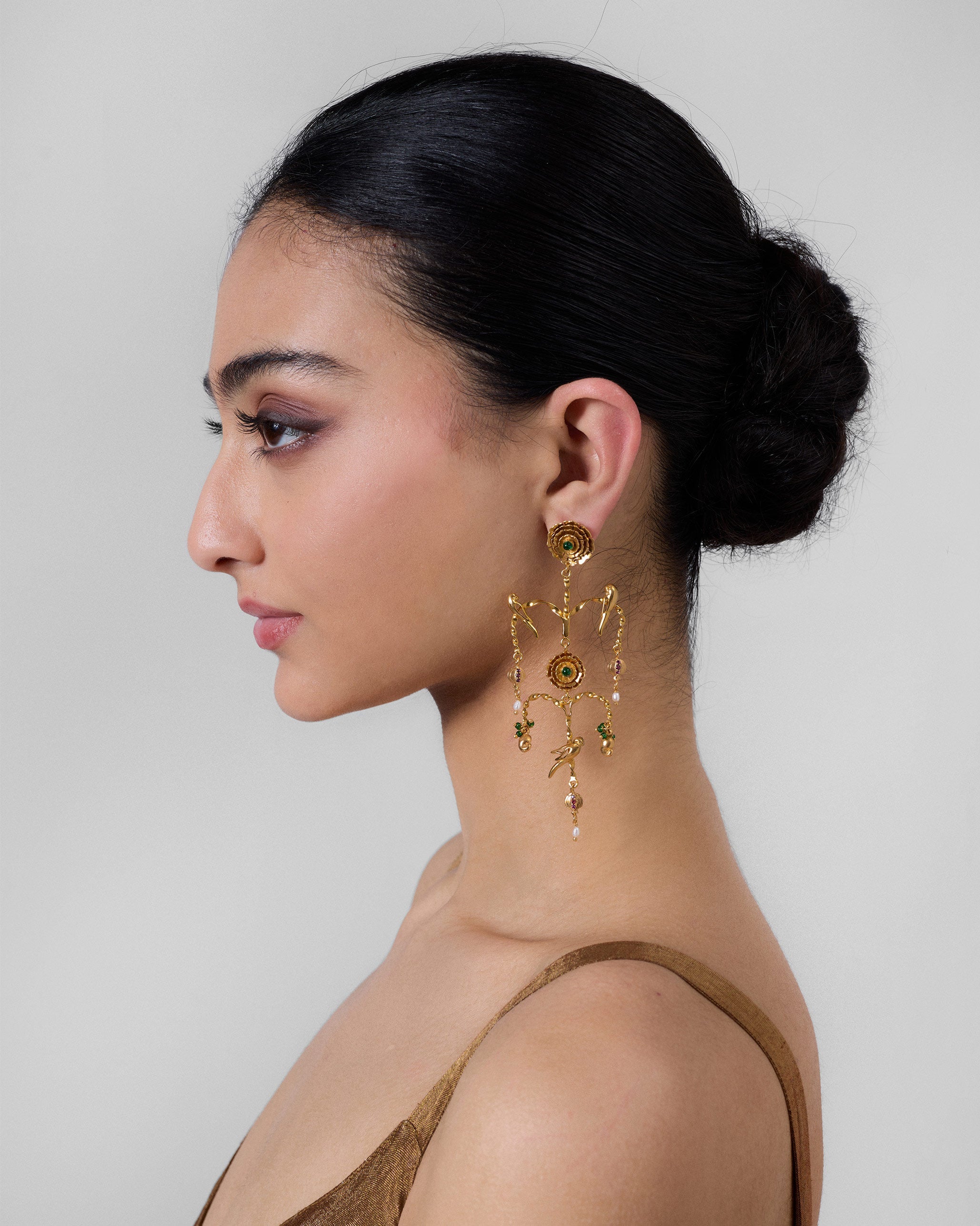 Jhoomer Earrings - Gold