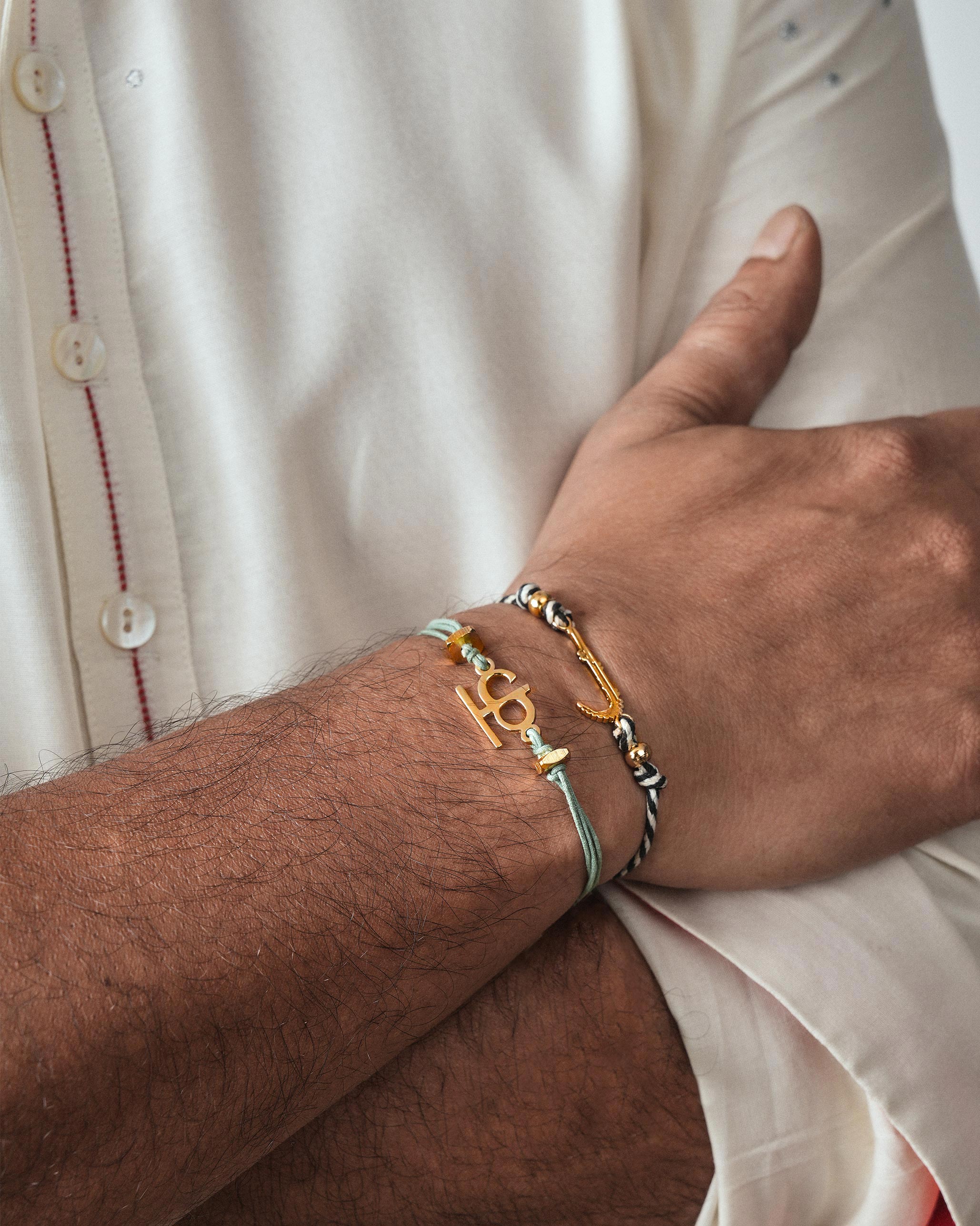 Alphabet K Rakhi - Aqua