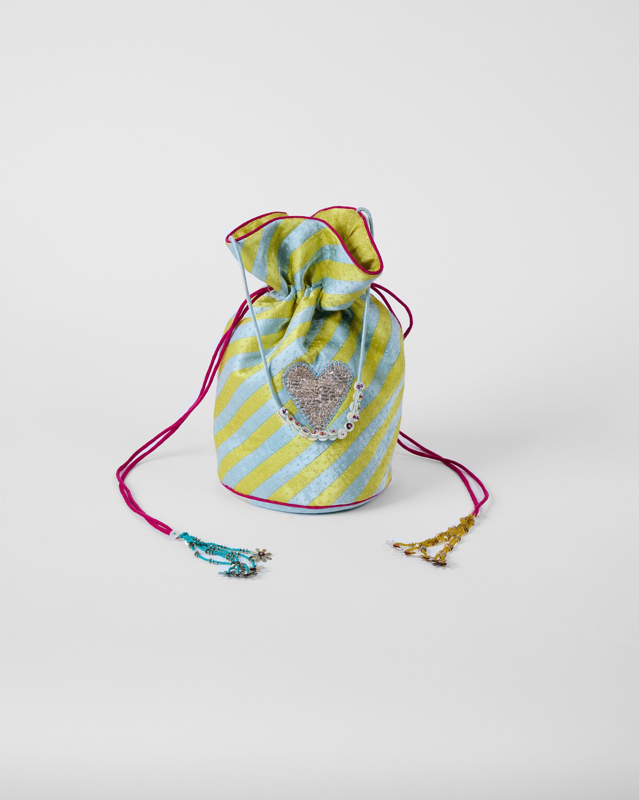 Raya Potli - Ice Blue & Yellow