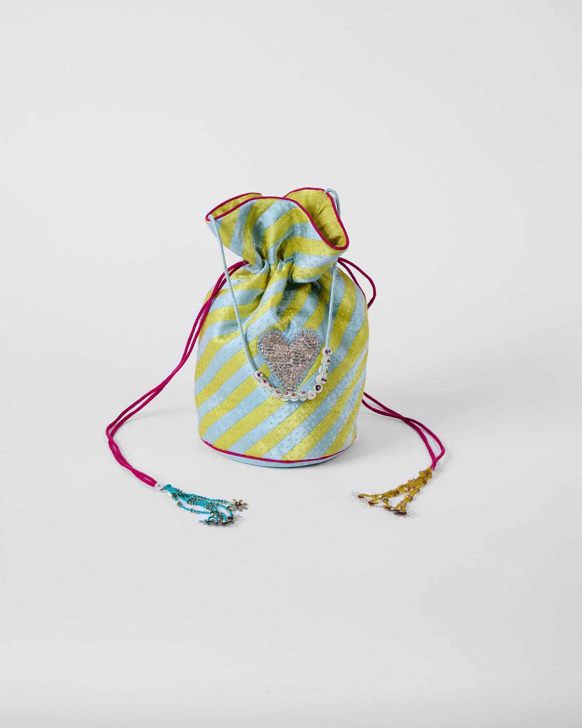 Raya Potli - Ice Blue & Yellow