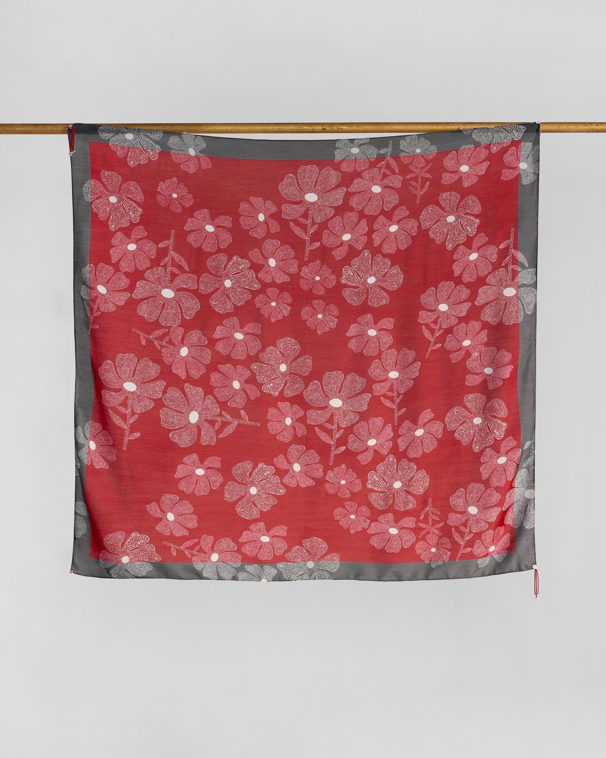Wildflower Scarf - Red