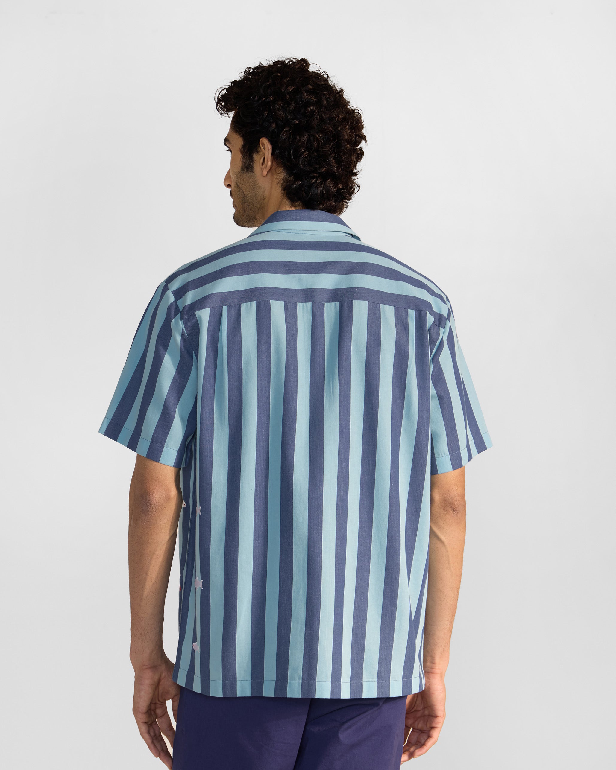 Nilambar Shirt - Blue Stripes