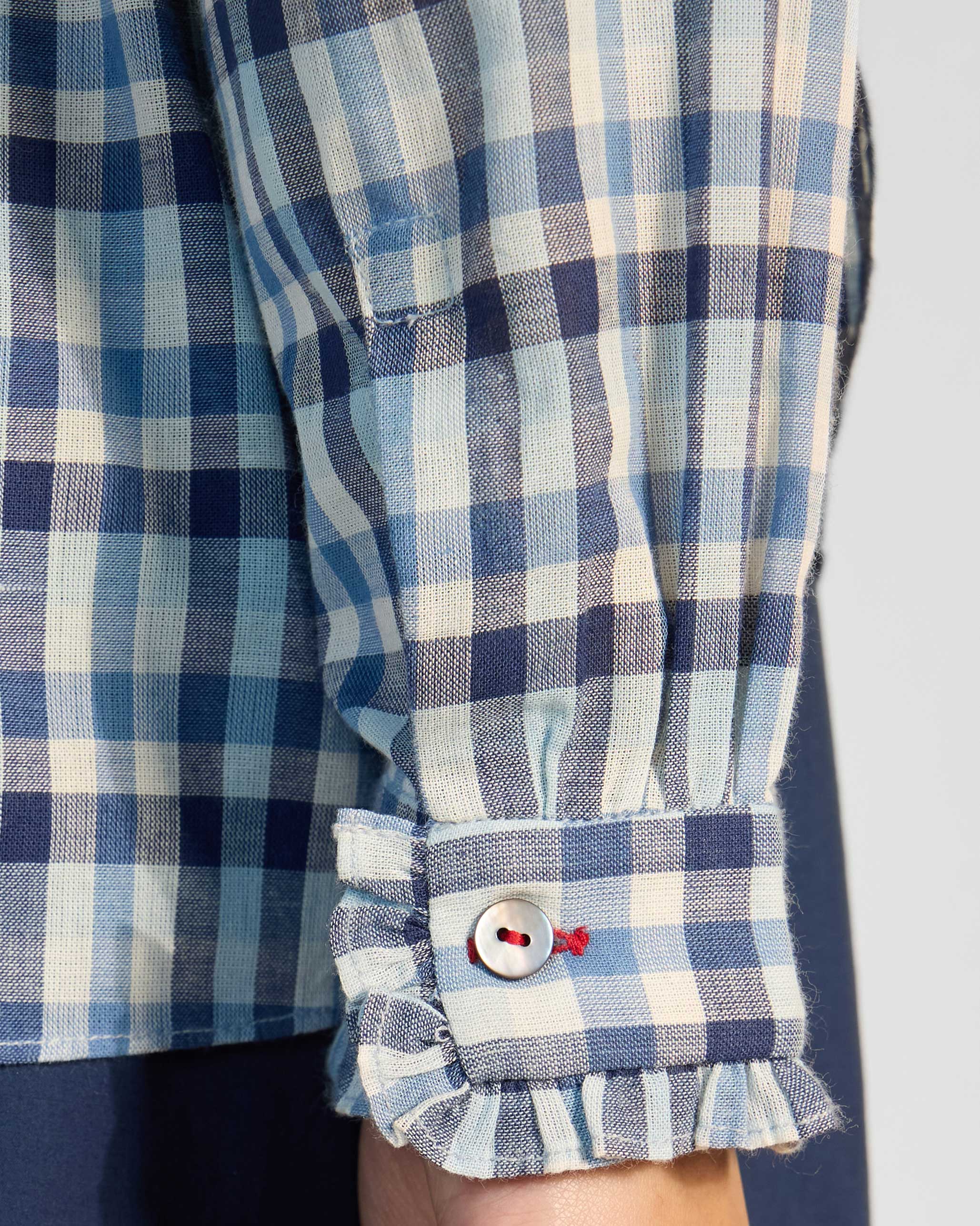 Hera Shirt - Blue & White Checks