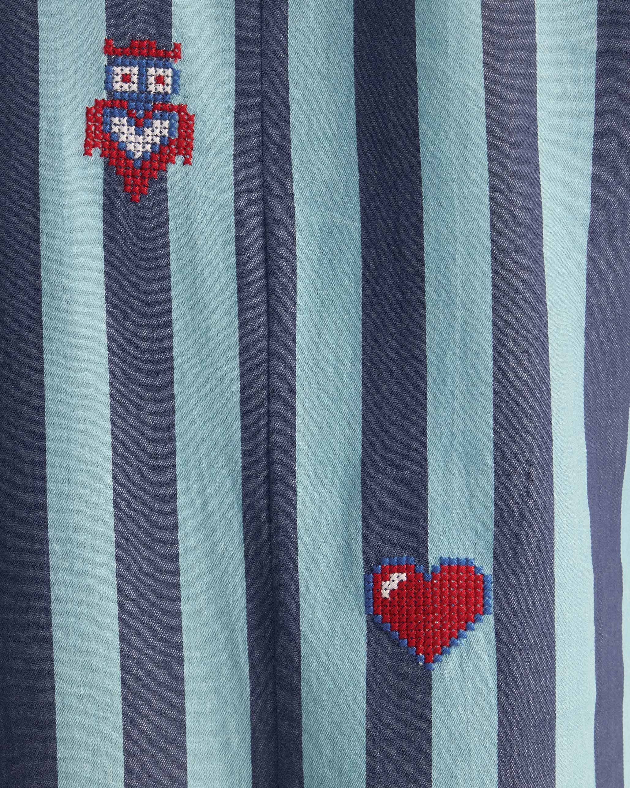 Bargi Jumpsuit - Blue Stripes