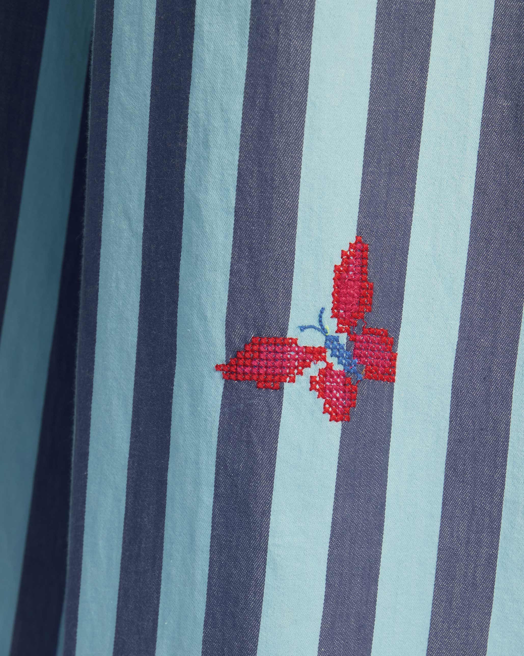 Bargi Jumpsuit - Blue Stripes