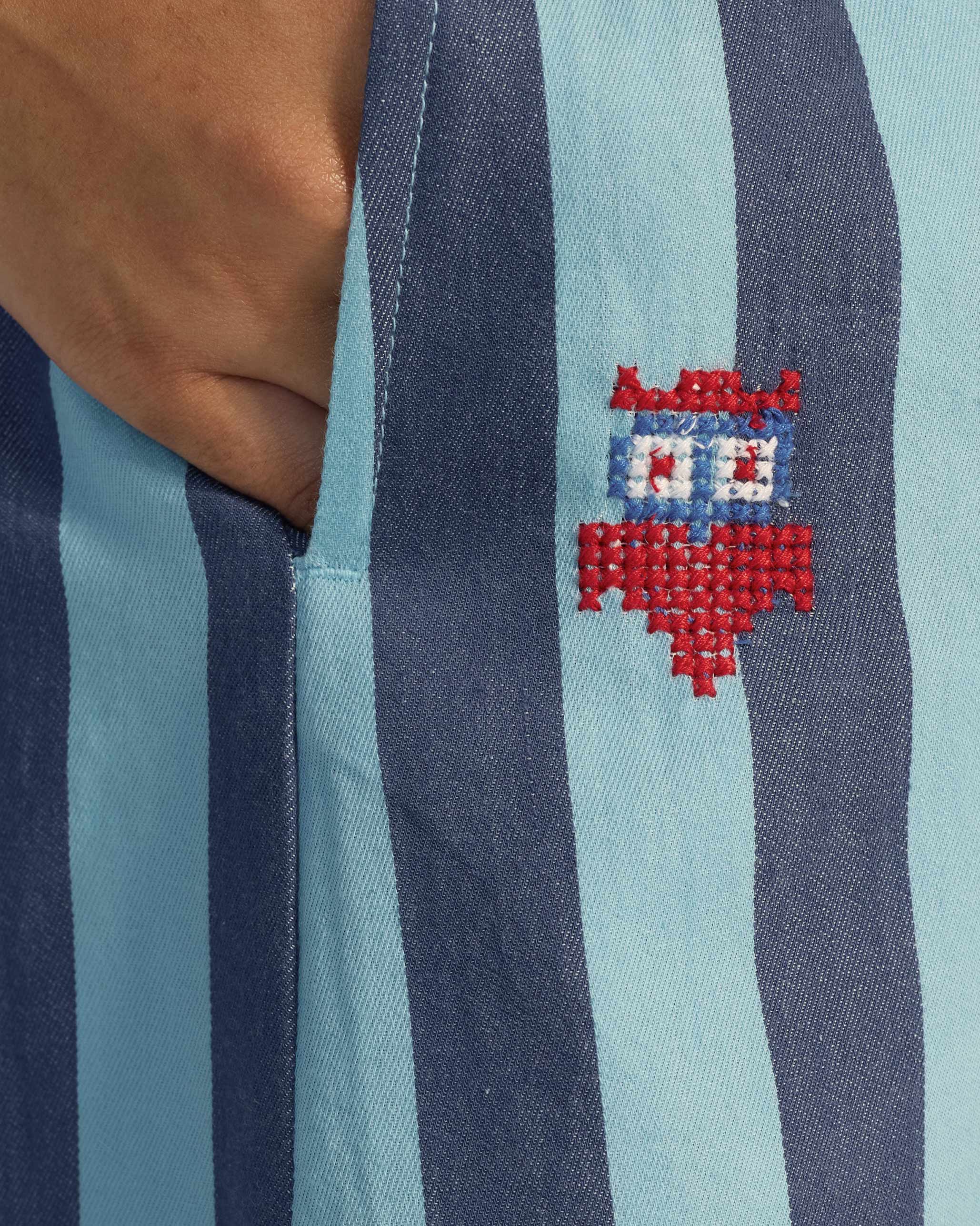 Bargi Jumpsuit - Blue Stripes