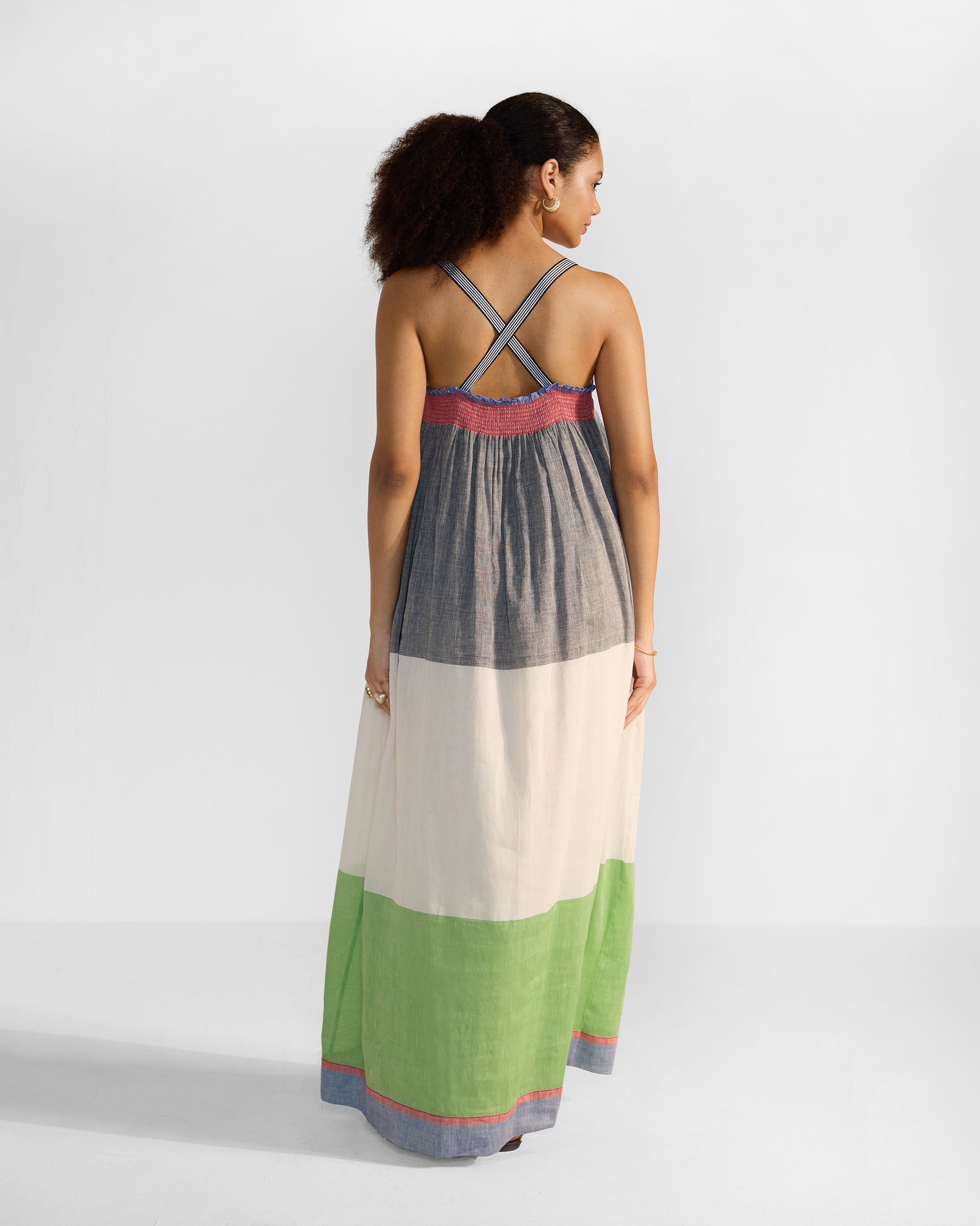 Bina Dress - Multicolour Stripes