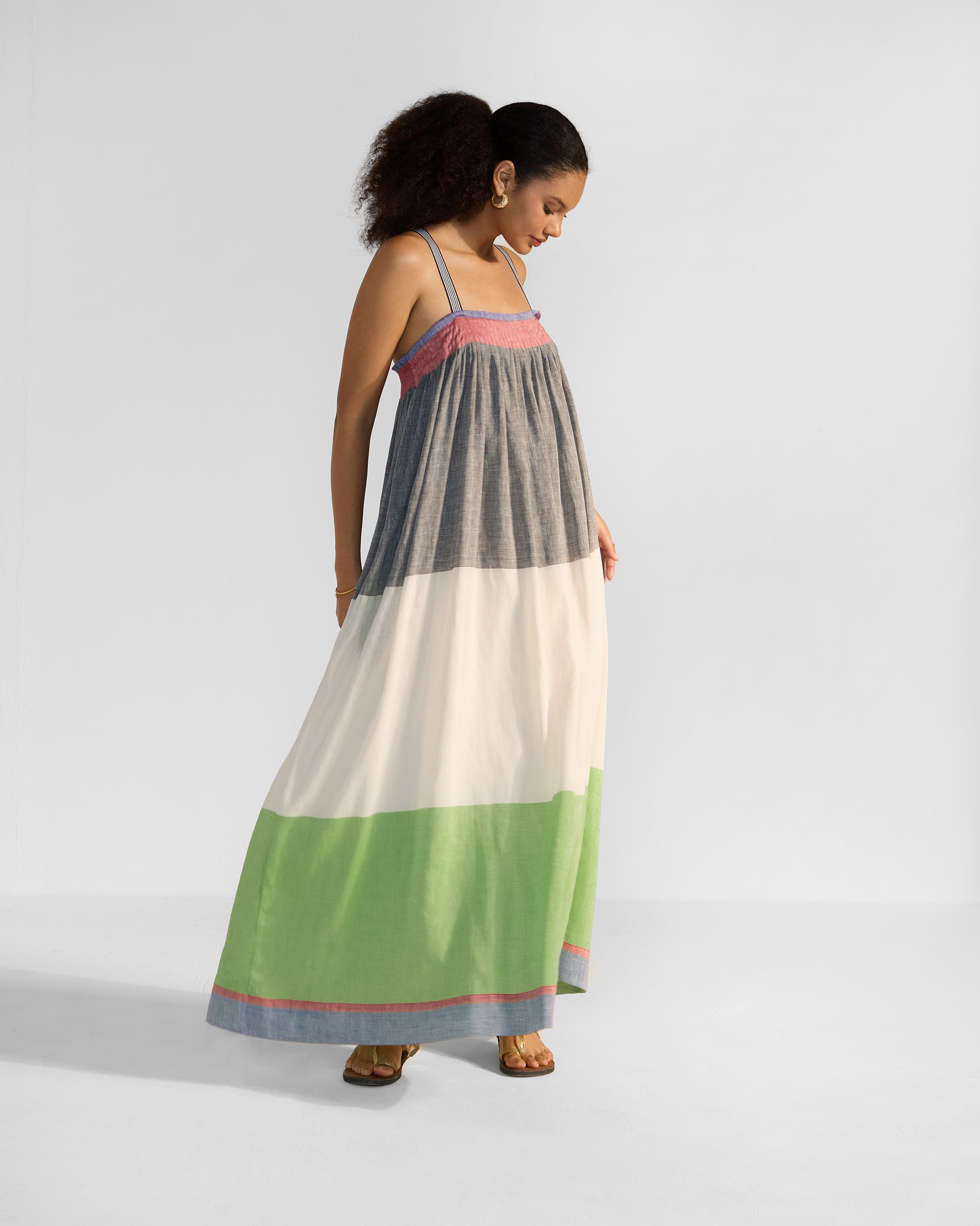 Bina Dress - Multicolour Stripes