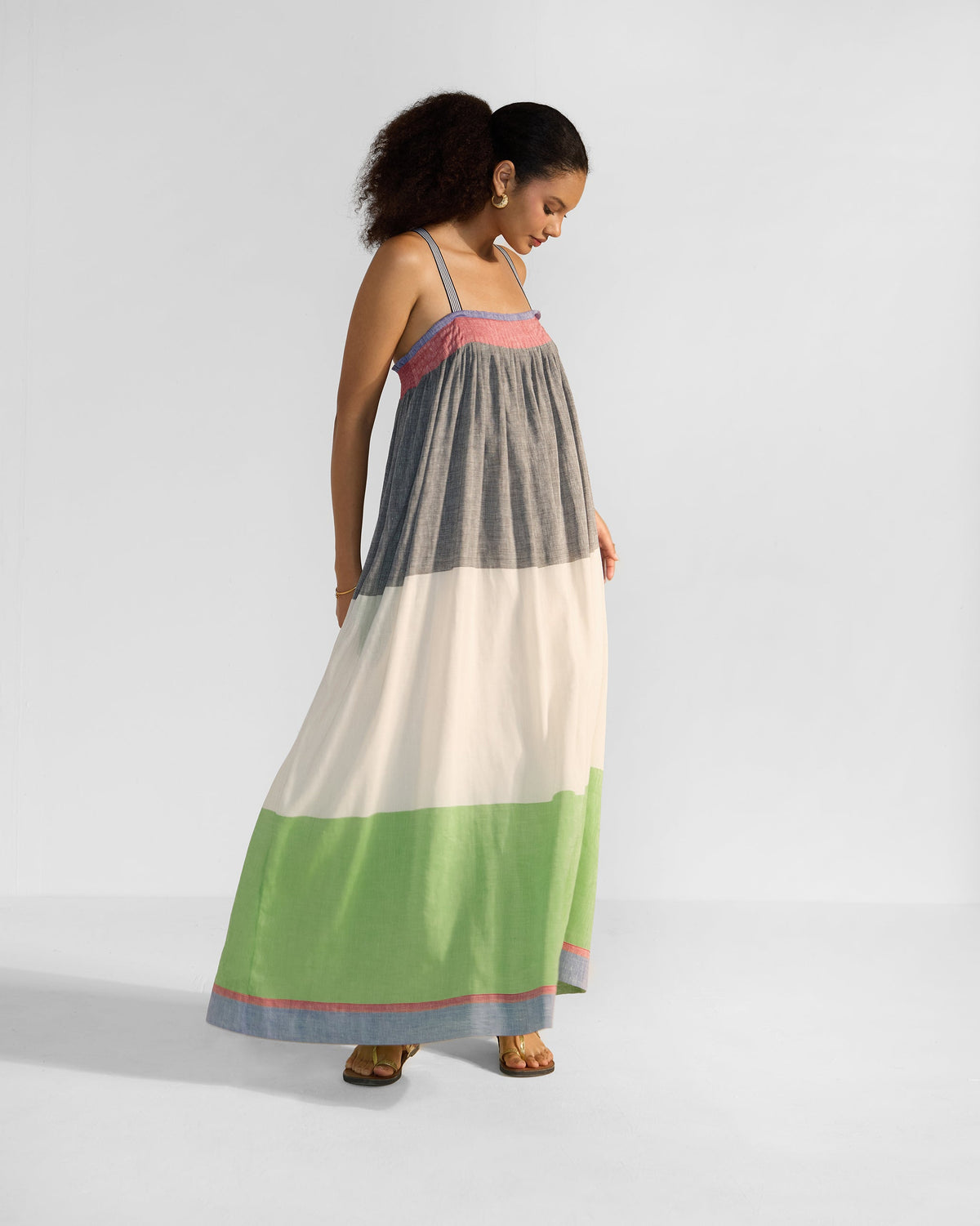 Bina Dress - Multicolour Stripes