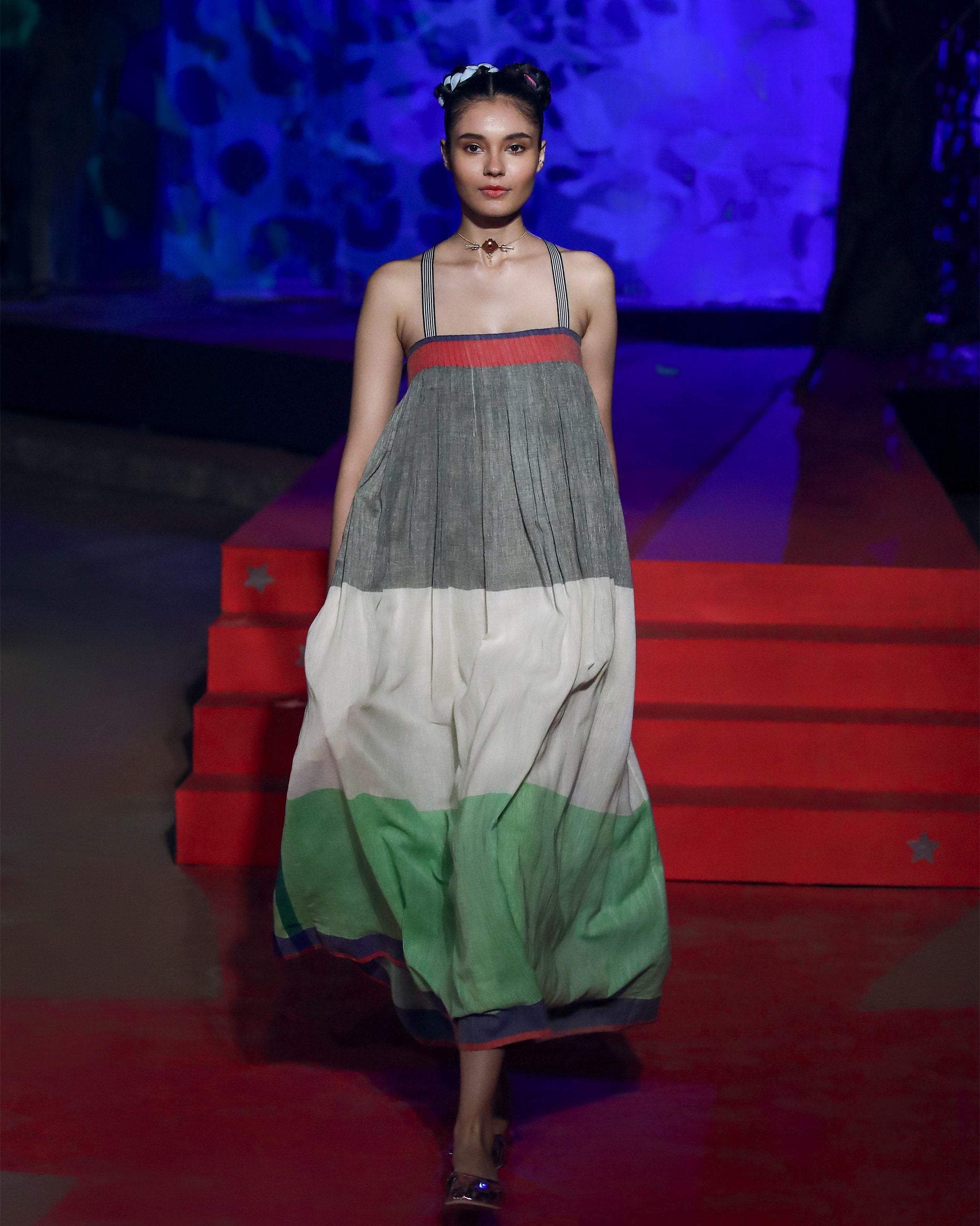 Bina Dress - Multicolour Stripes
