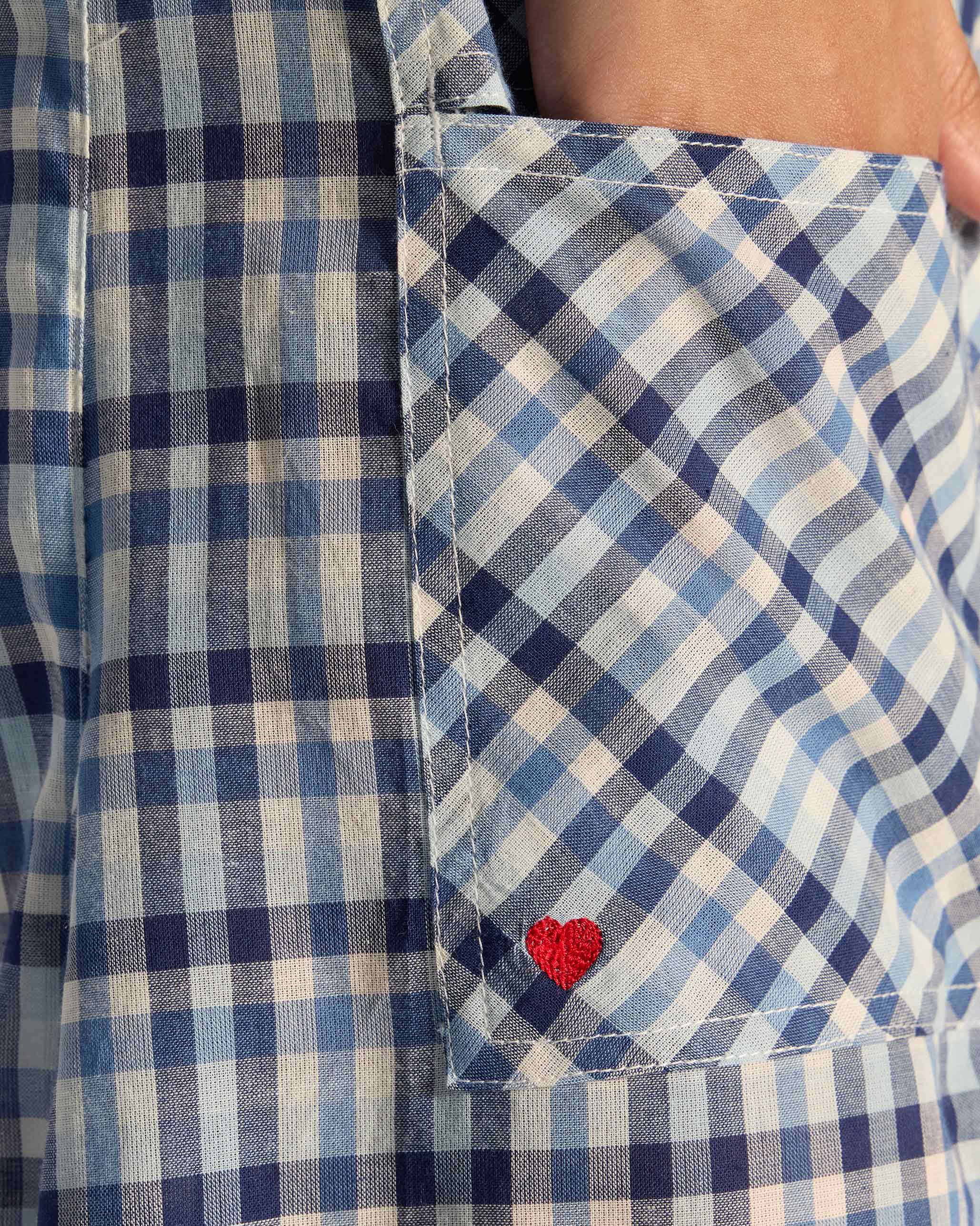 Yoka Trousers - Blue & White Checks