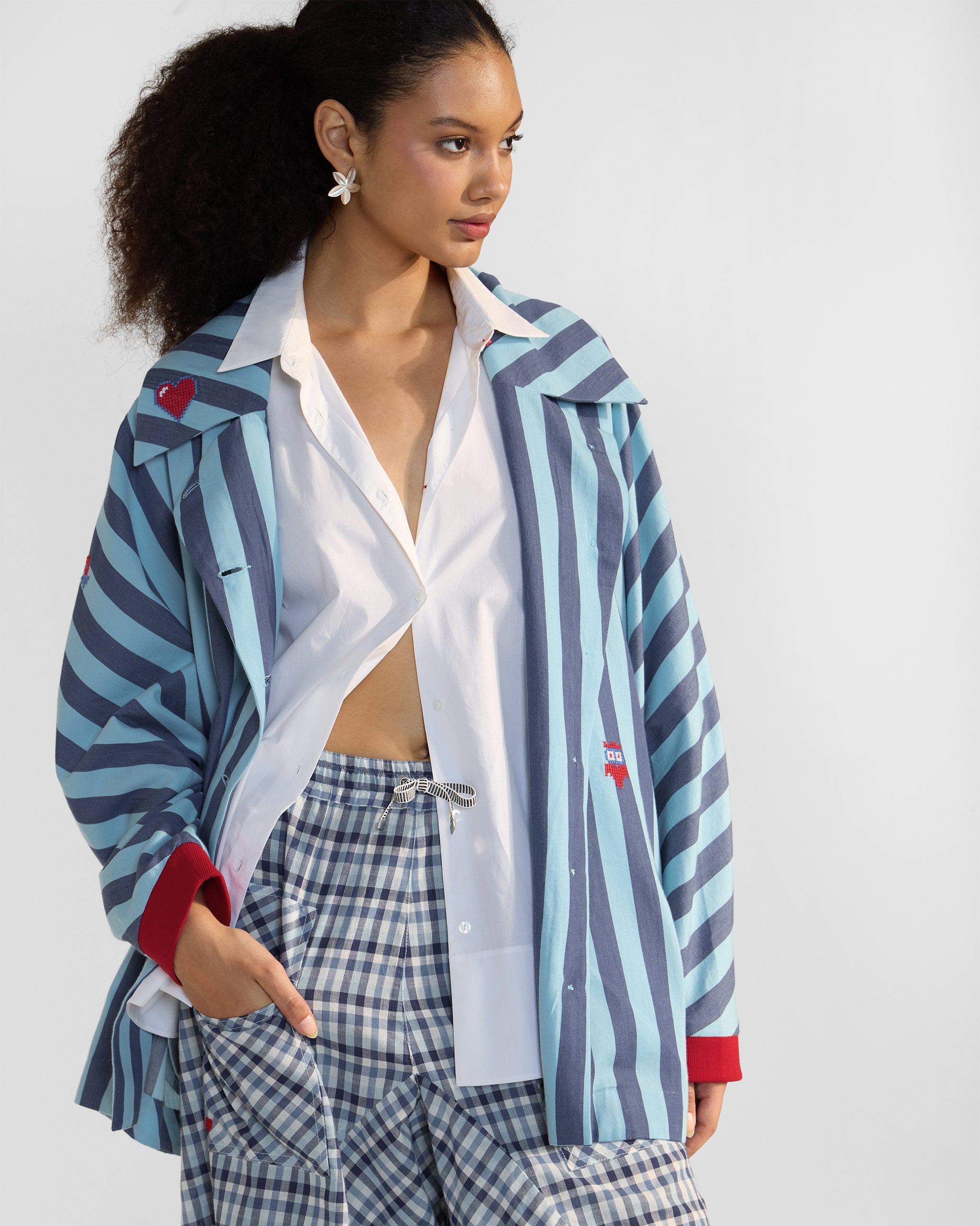 Ambrai Jacket - Blue Stripes