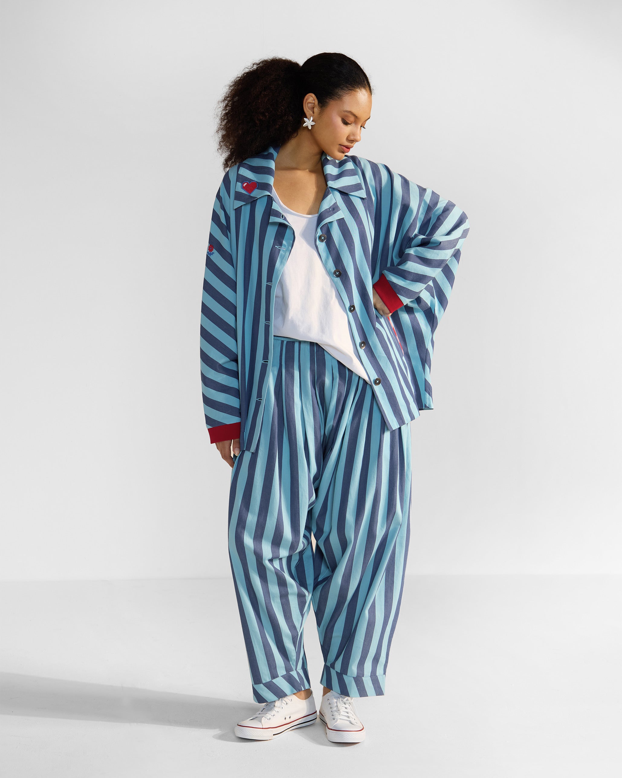 Ambrai Jacket - Blue Stripes