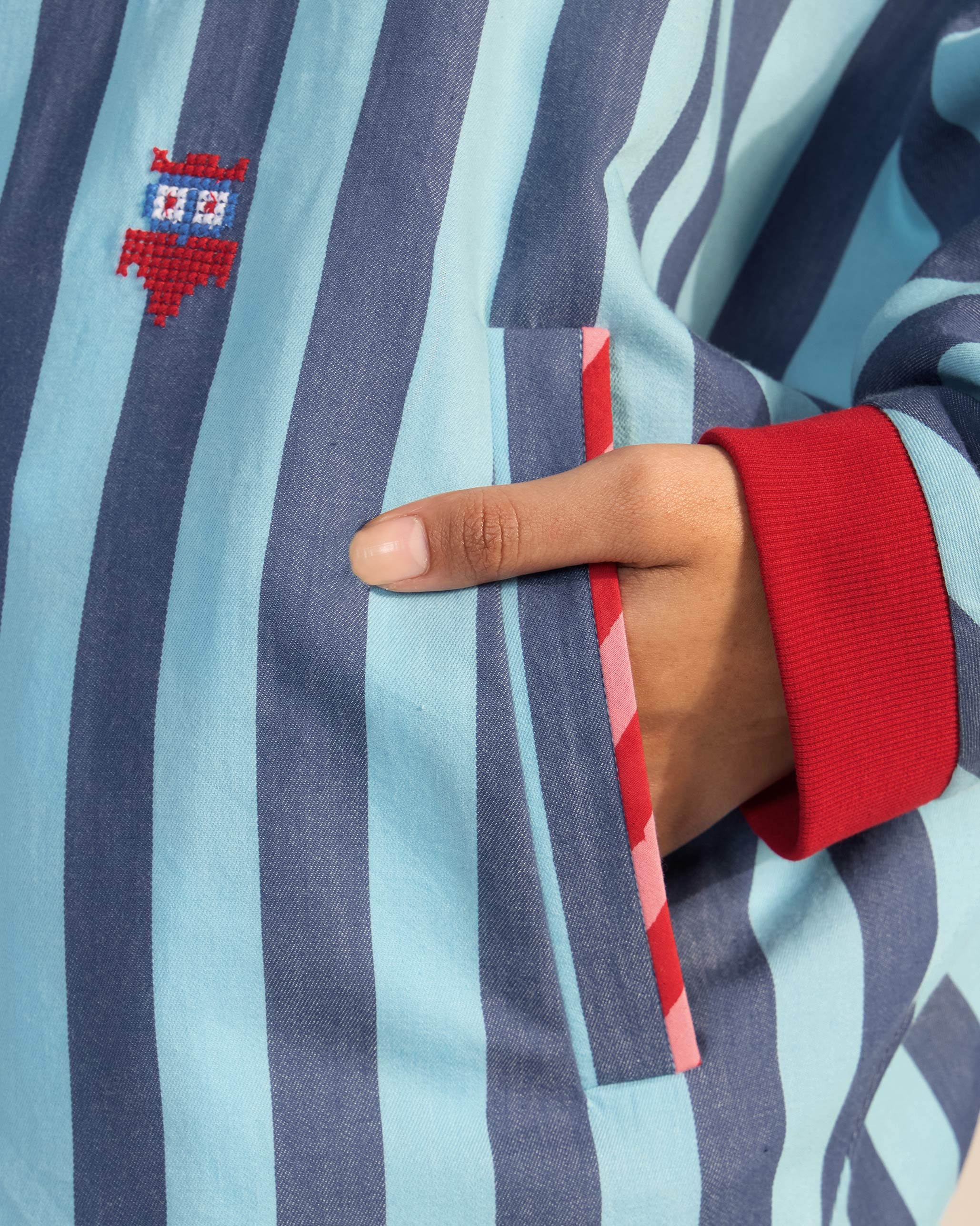 Ambrai Jacket - Blue Stripes