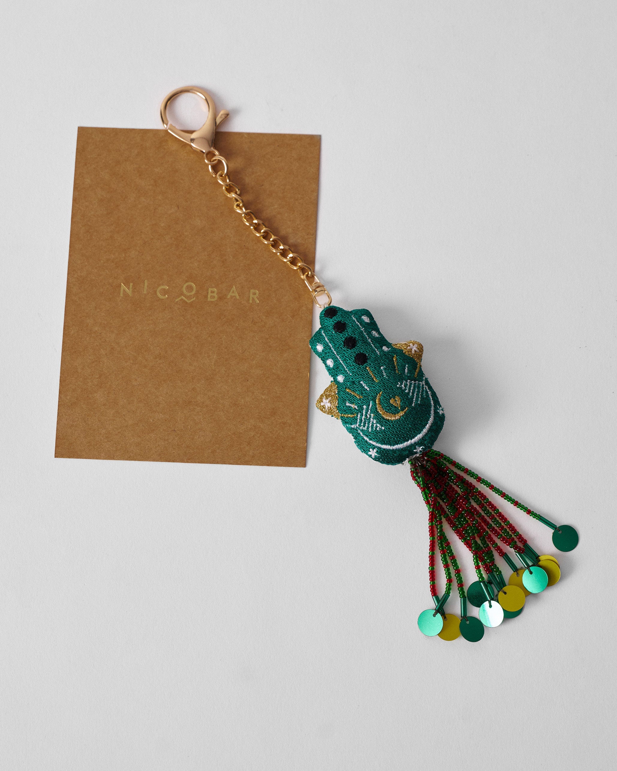 Hamsa Charm - Green