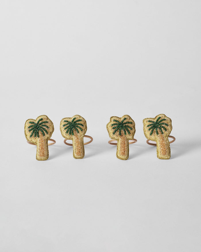 Palm Napkin Ring - Set of 4