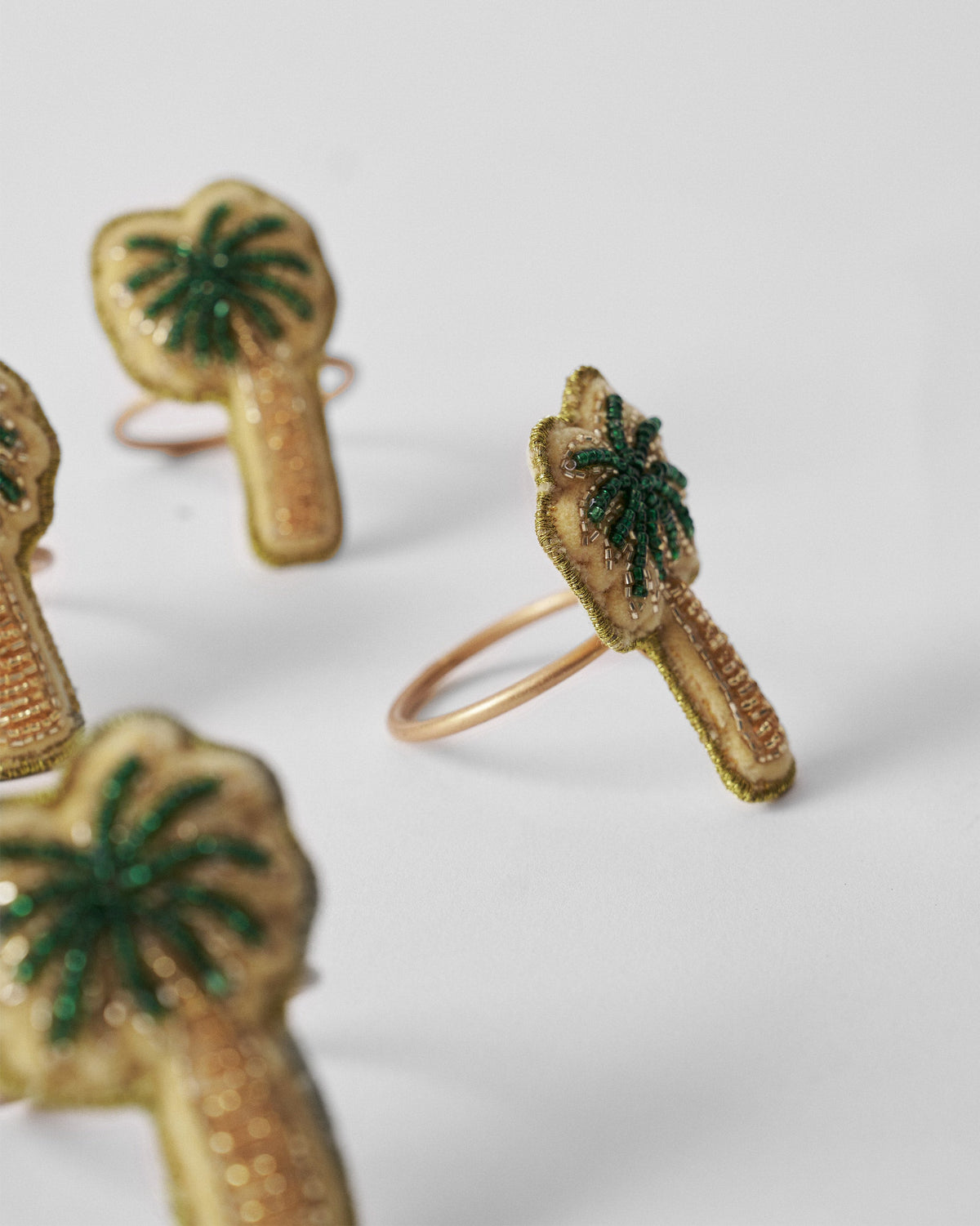 Palm Napkin Ring - Set of 4