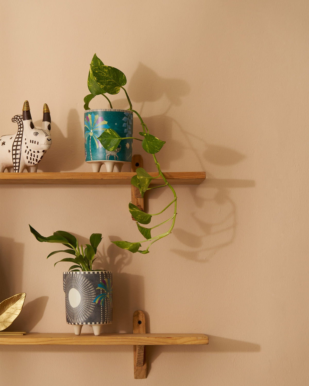 Palm Bloom Planter - Set of 2