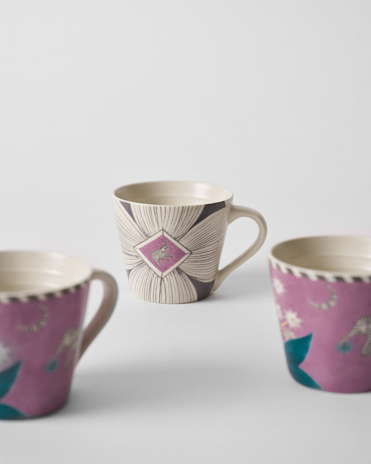 Mogra Bloom Espresso Mug - Set of 4