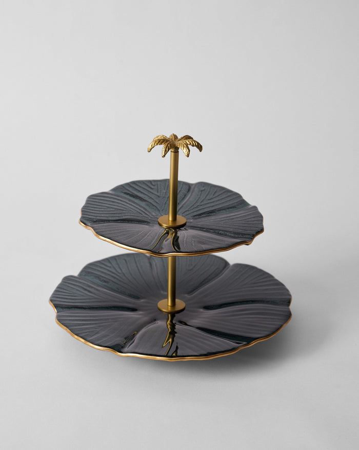 Phool Cake Stand - Charcoal