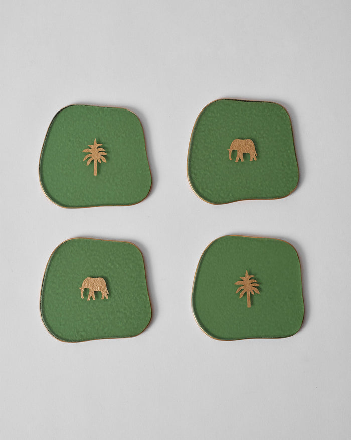 Tusk Bloom Coaster - Set of 4