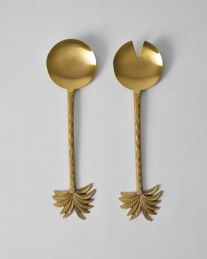 Palm Bloom Salad Server - Set of 2