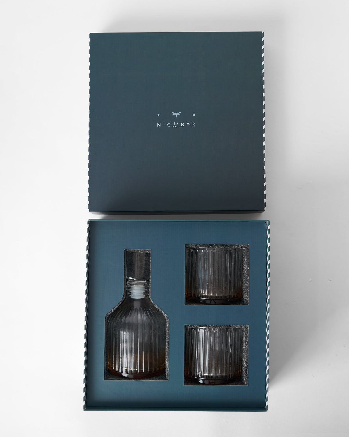 Tarang Bar Gift Set - Glass & Decanter - Set of 3