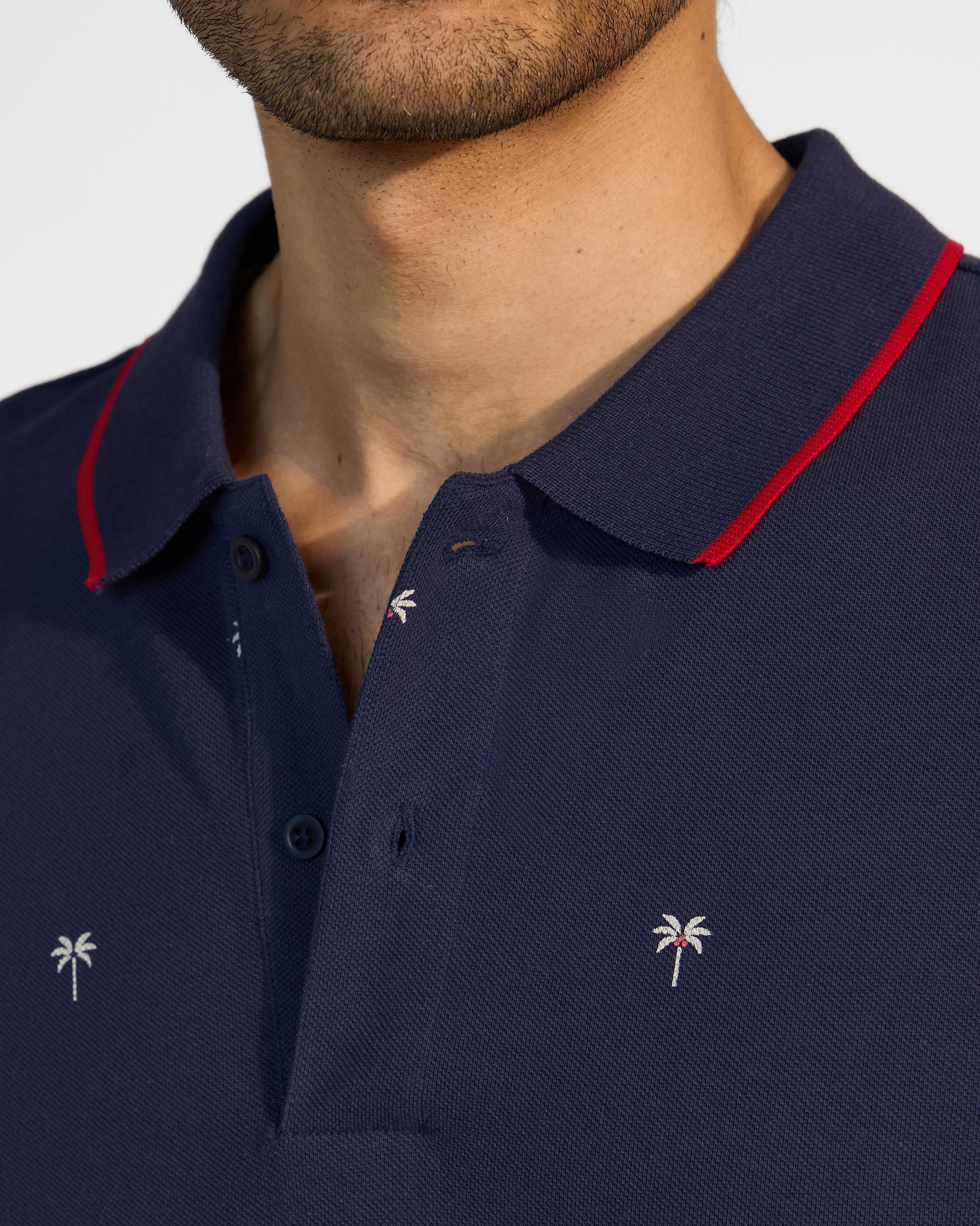 Palma Polo T-Shirt - Ink Blue