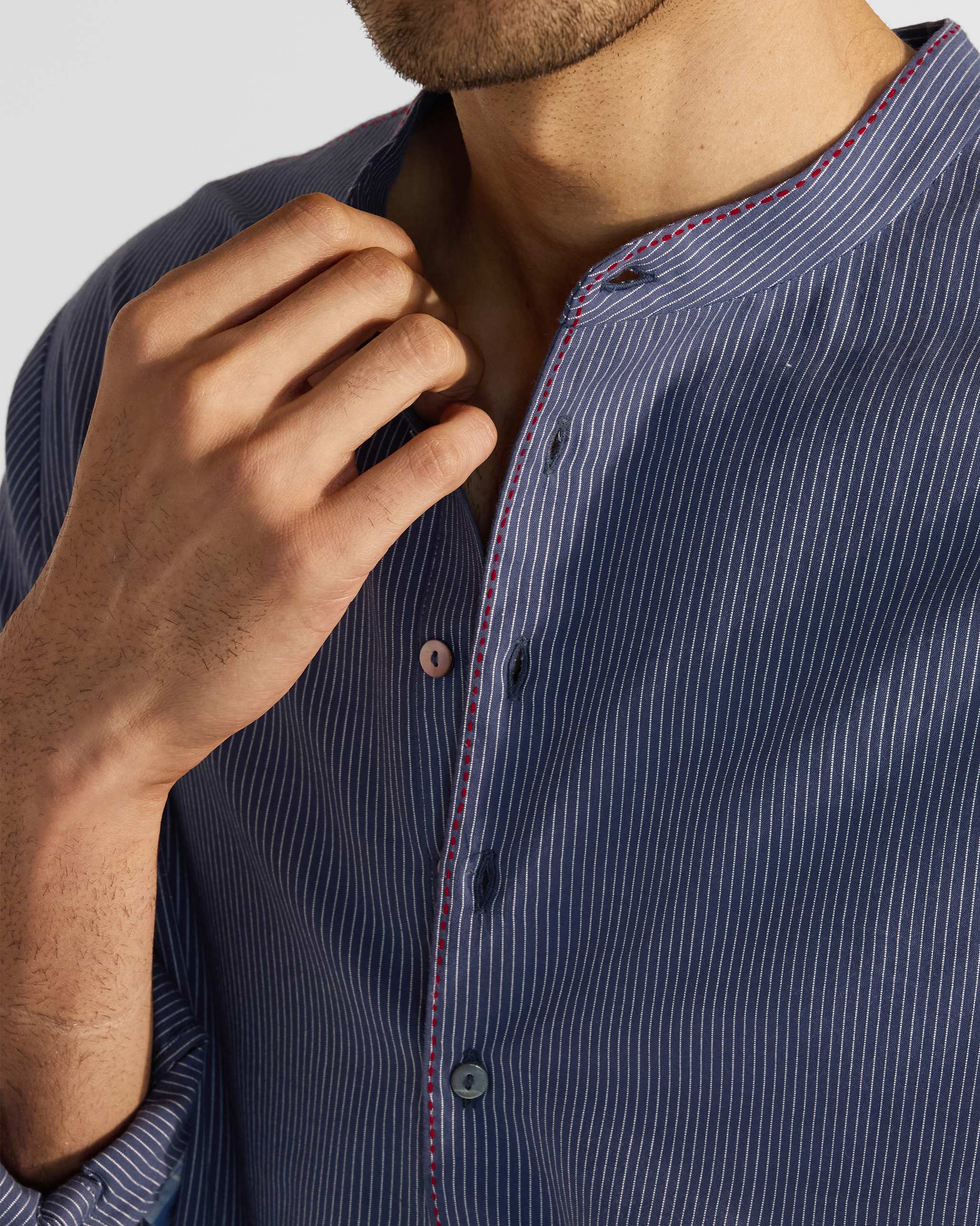 Nysa Kurta - Navy & White Stripes