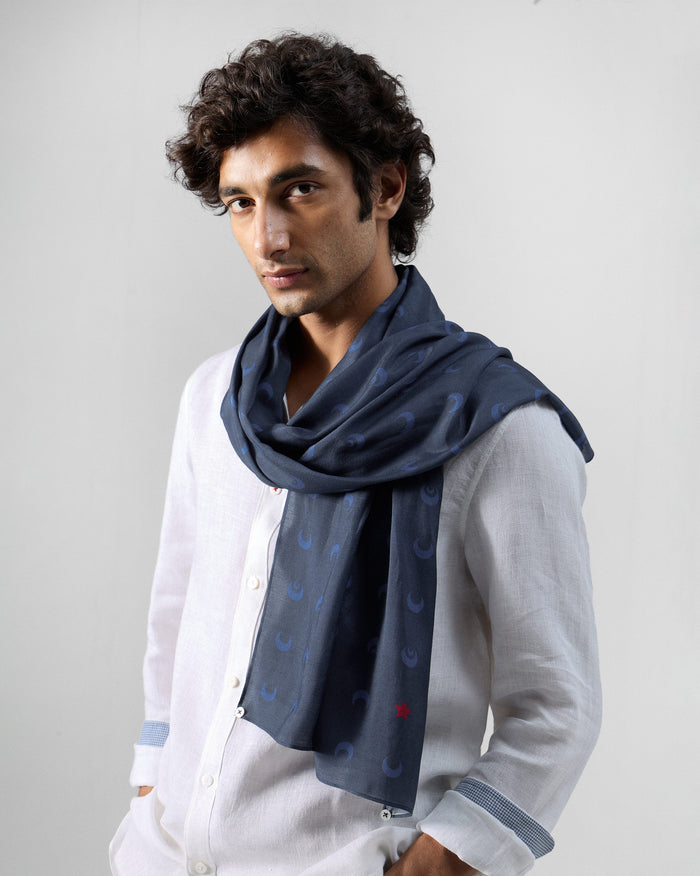 Moonlit Scarf - Navy