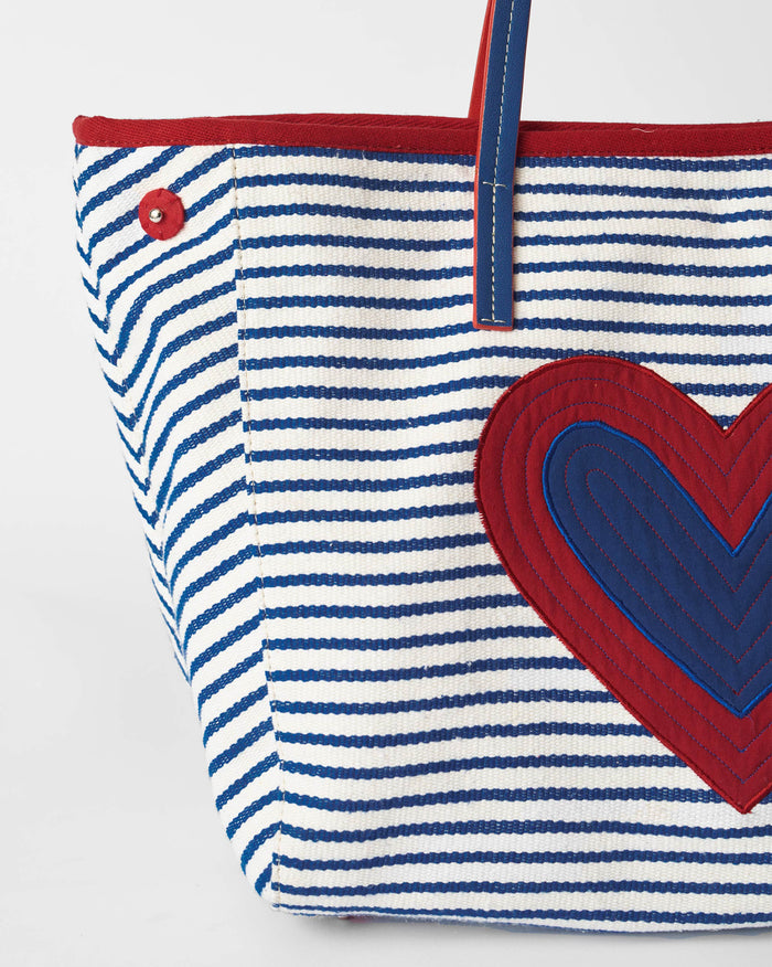 Kira Bag - Blue & White
