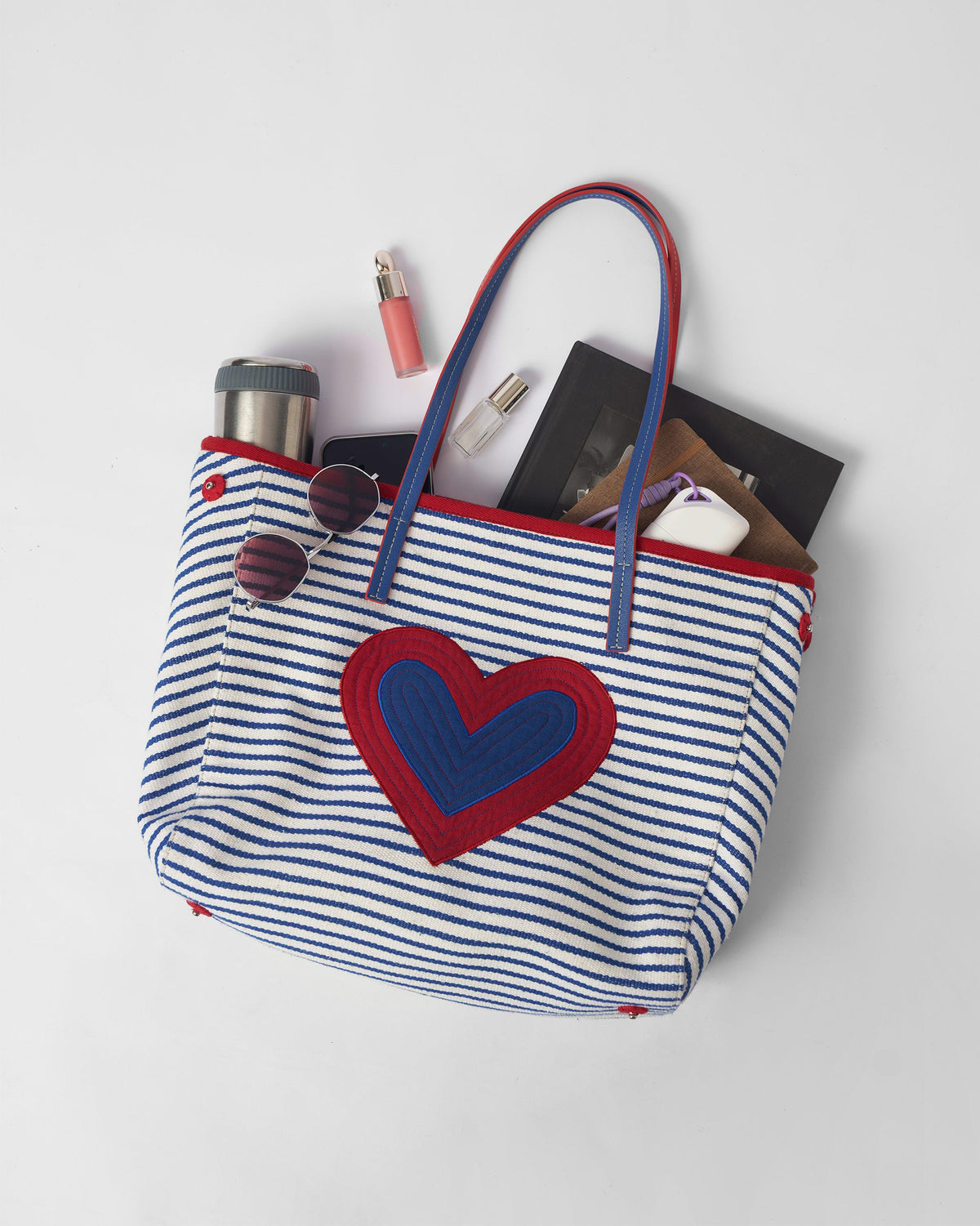 Kira Bag - Blue & White