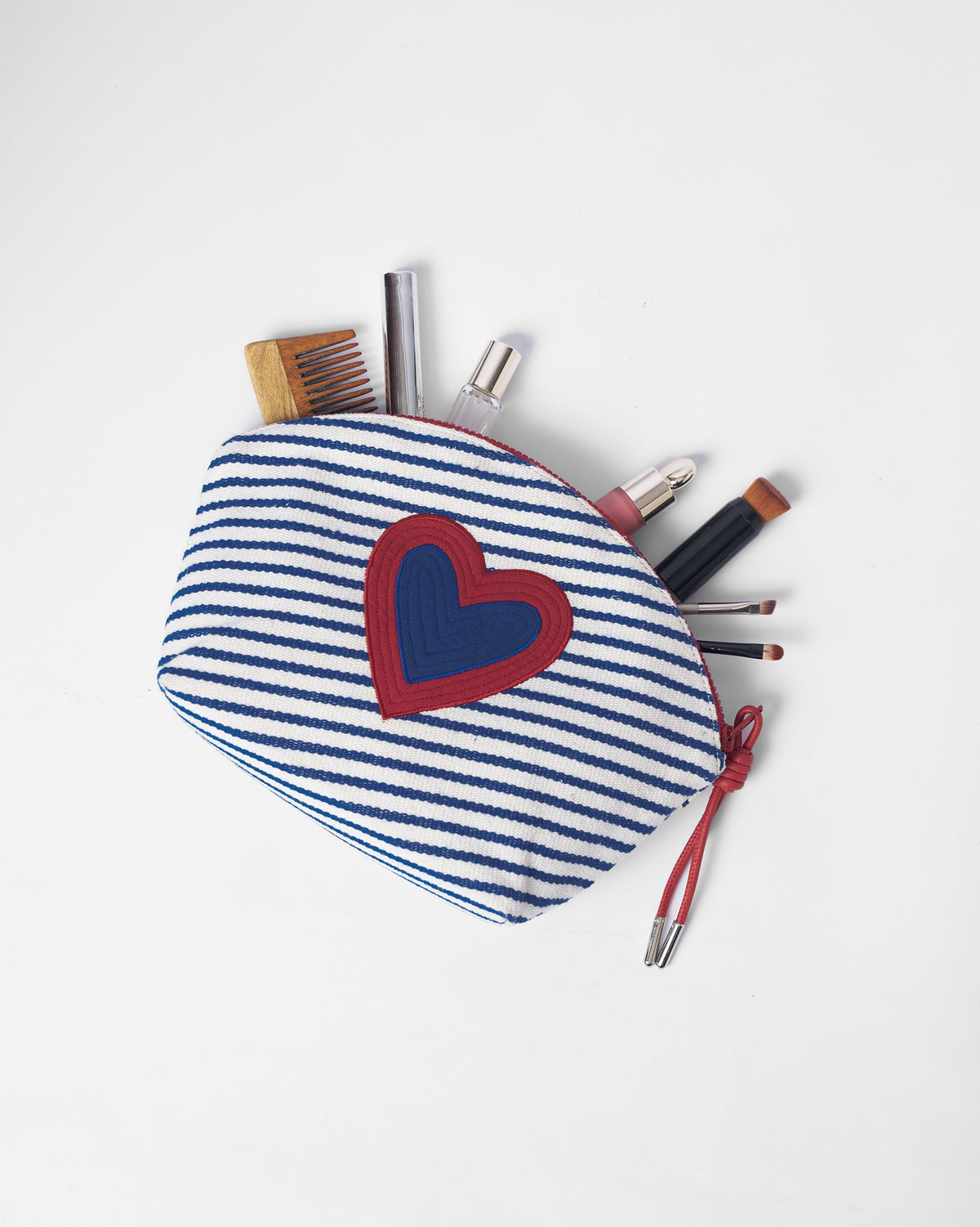 Kira Pouch - Blue & White
