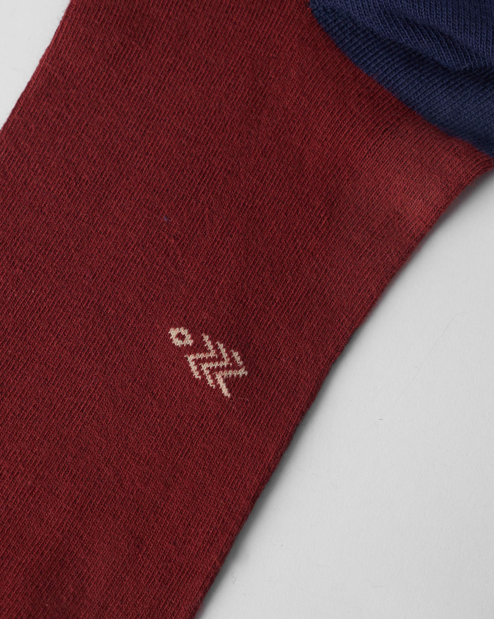 Starry Socks - Maroon & Navy