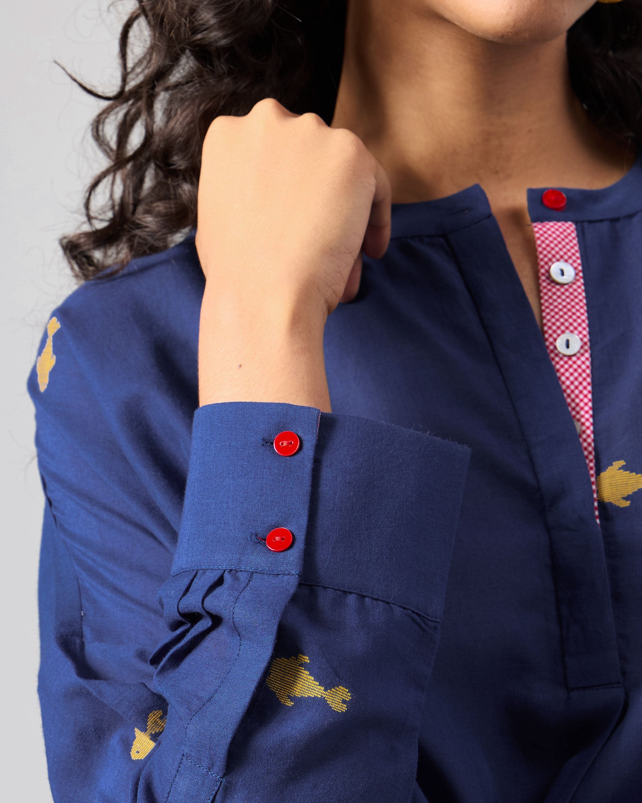 Lazy Sunday Tunic - Navy & Blue