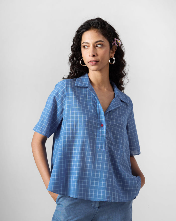 Rann Shirt - Riverside Blue