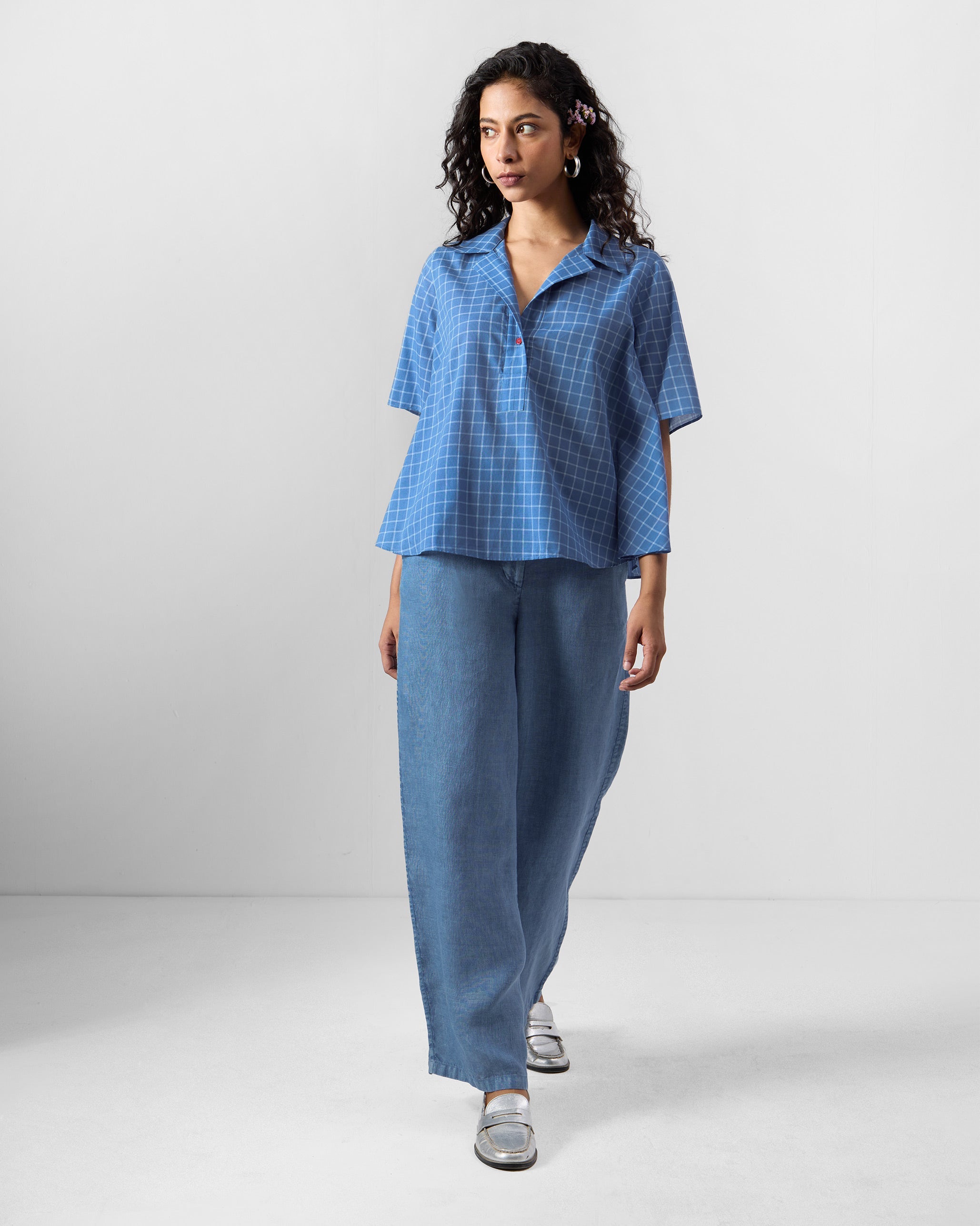Rann Shirt - Riverside Blue