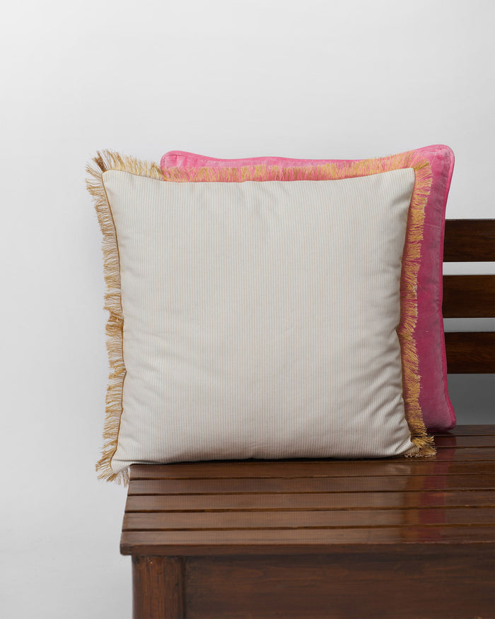 GIlded Palm Cushion Cover