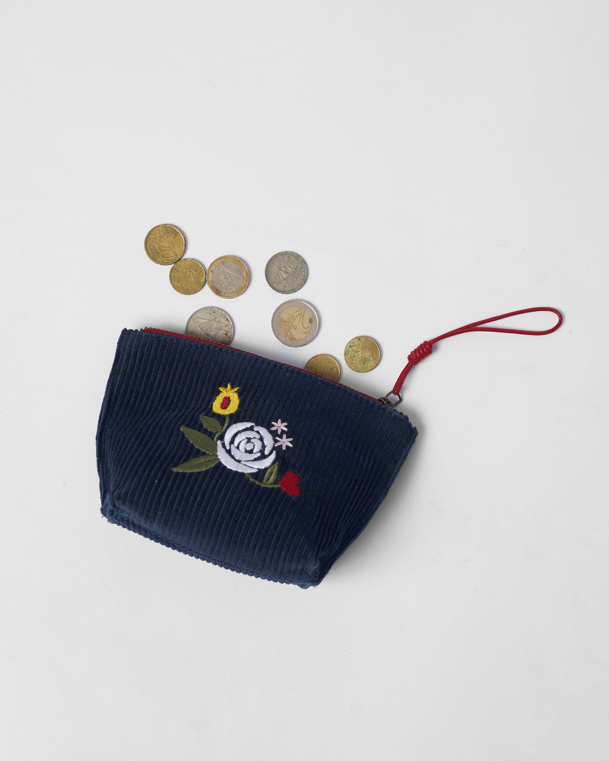 Ditsy Coin Pouch - Navy