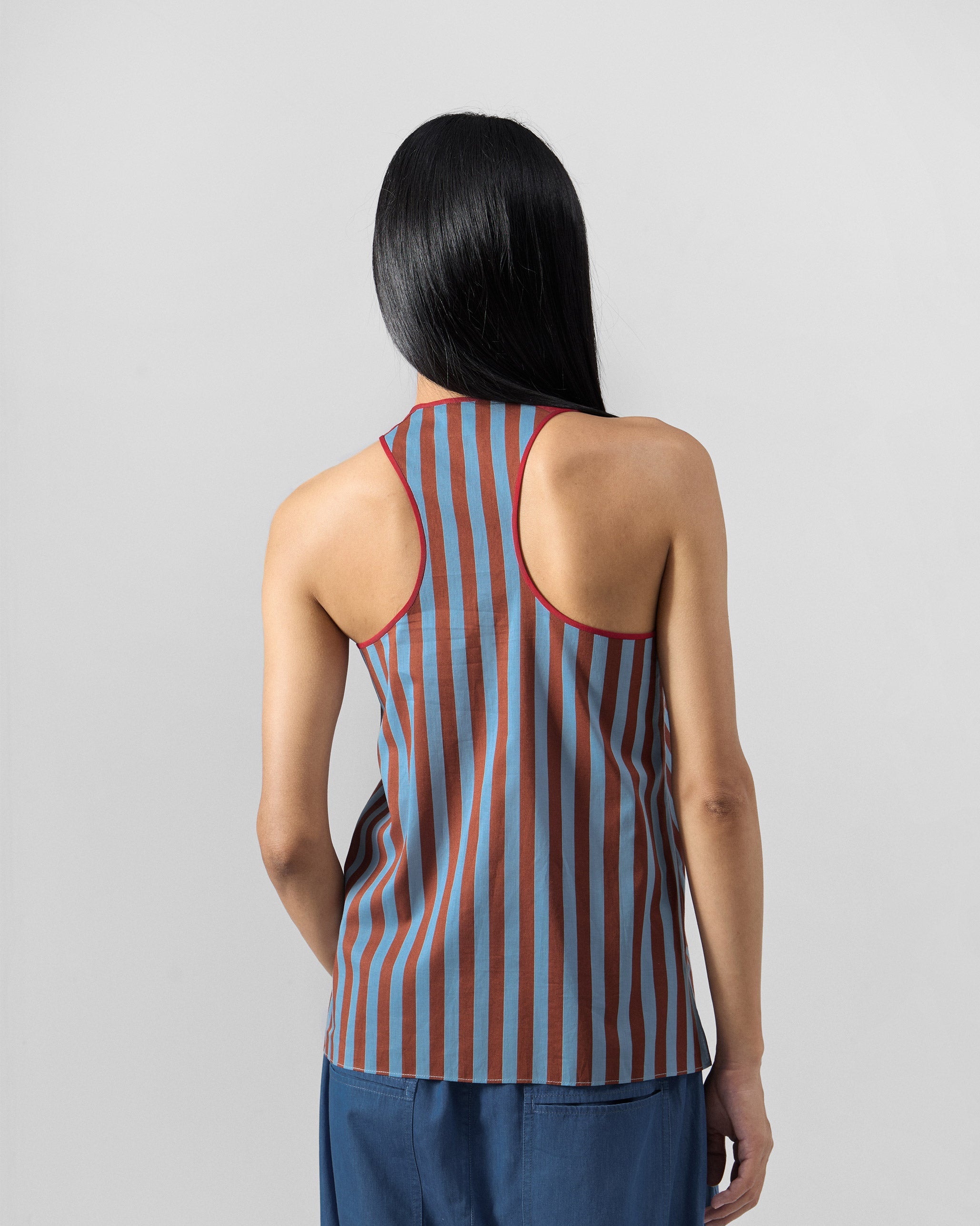 Ukiyo Racerback Top - 100% Cotton Regular Fit