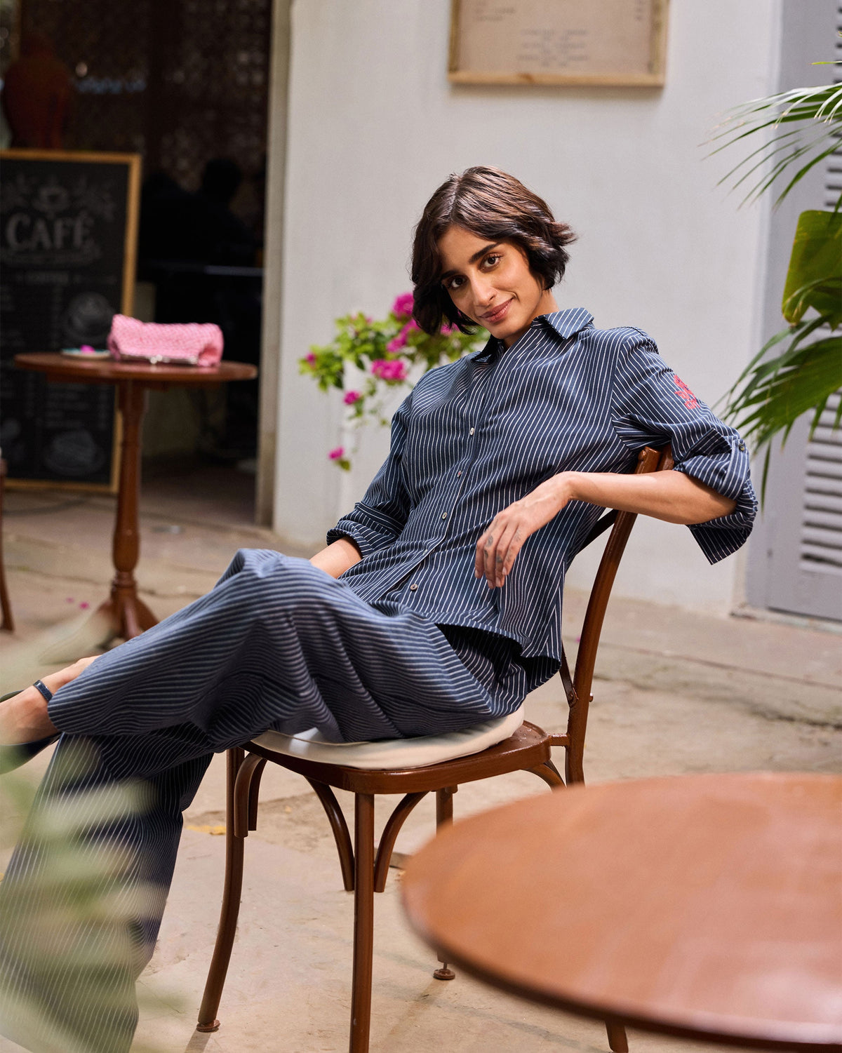 Kalo Shirt- 100% Cotton Denim Fitted