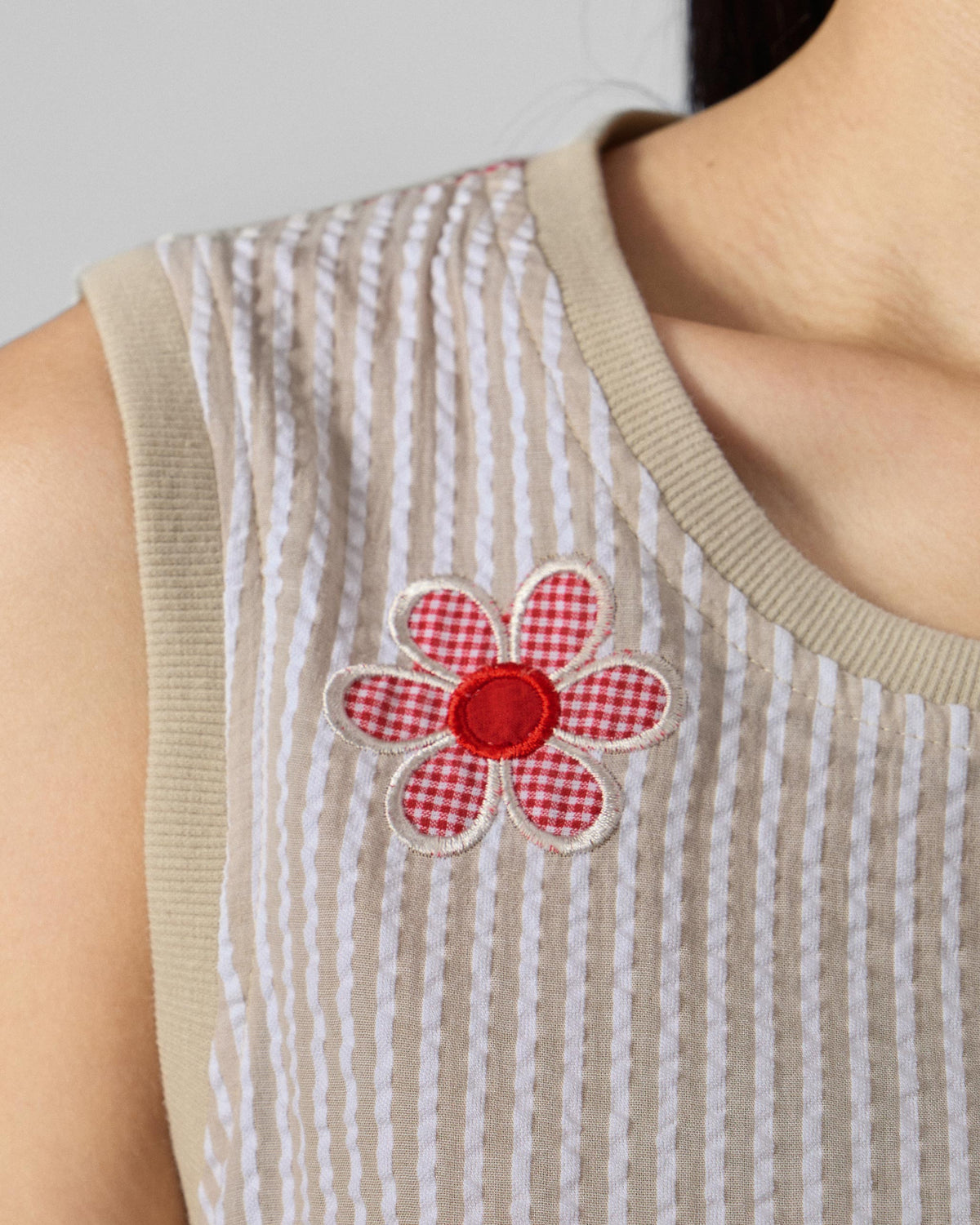 Tavira Top - Cotton Seersucker Regular Fit