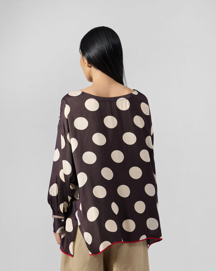 Yava Top - Satin Blend Loose Fit
