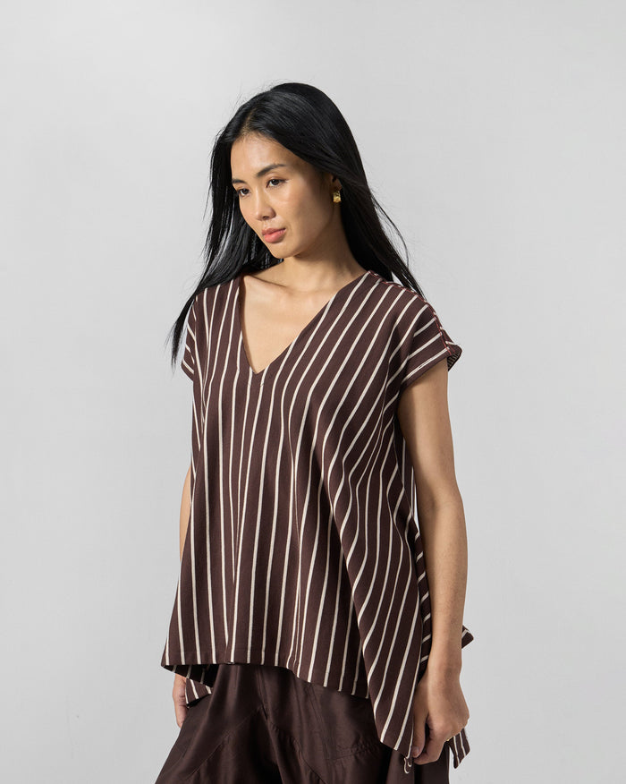 Nera Kaftan Top - Cotton French Terry Loose Fit