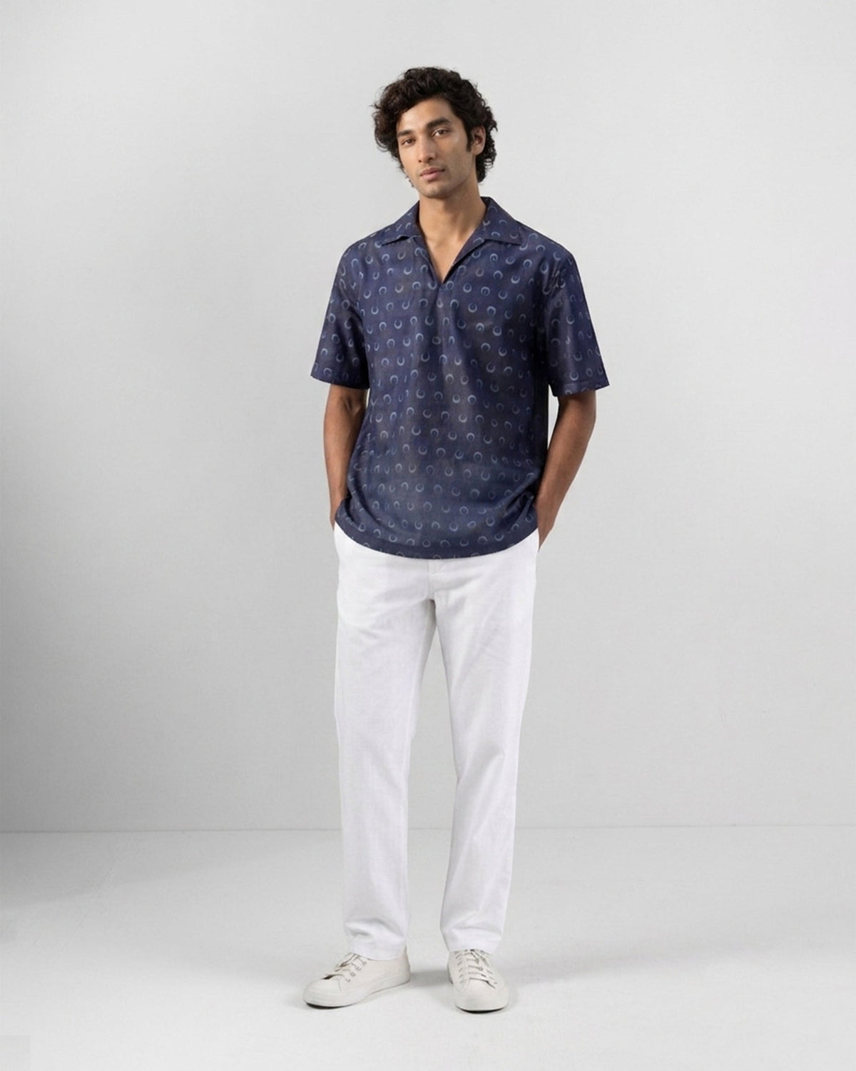 Yamuna Kurta Shirt - Cotton Denim Relaxed fit
