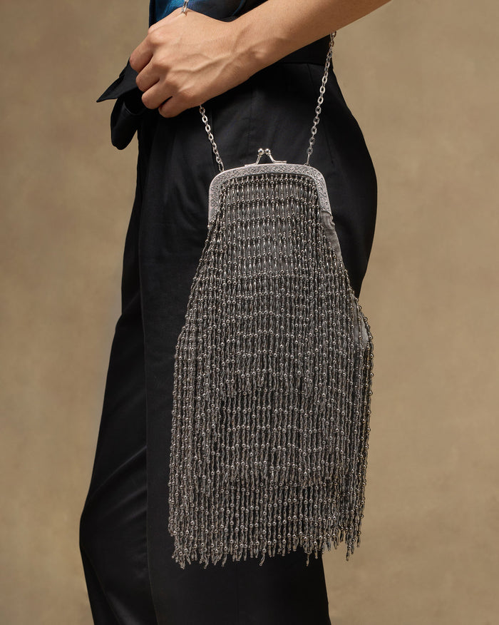 Shimmer Clutch - Silver